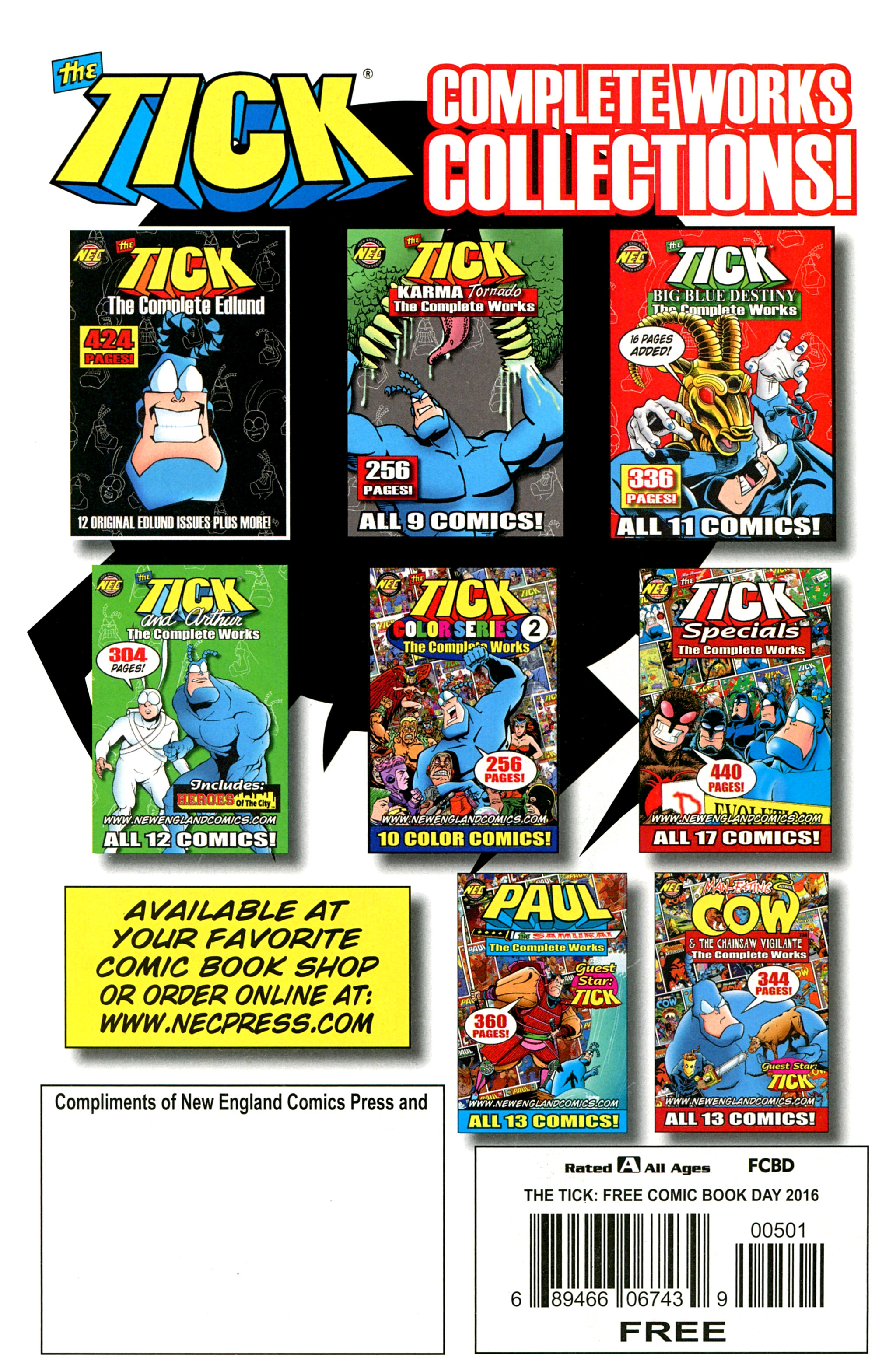 Read online Free Comic Book Day 2016 comic -  Issue # The Tick - 32