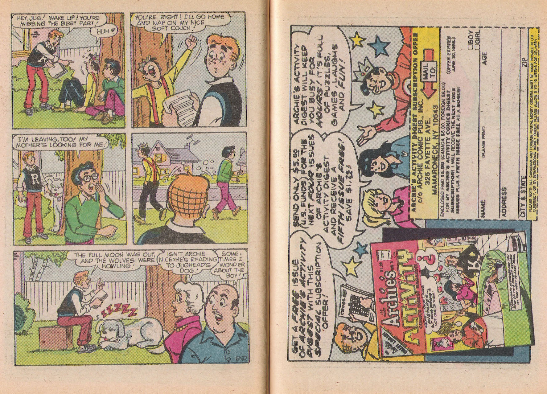 Read online Archie Annual Digest Magazine comic -  Issue #48 - 56