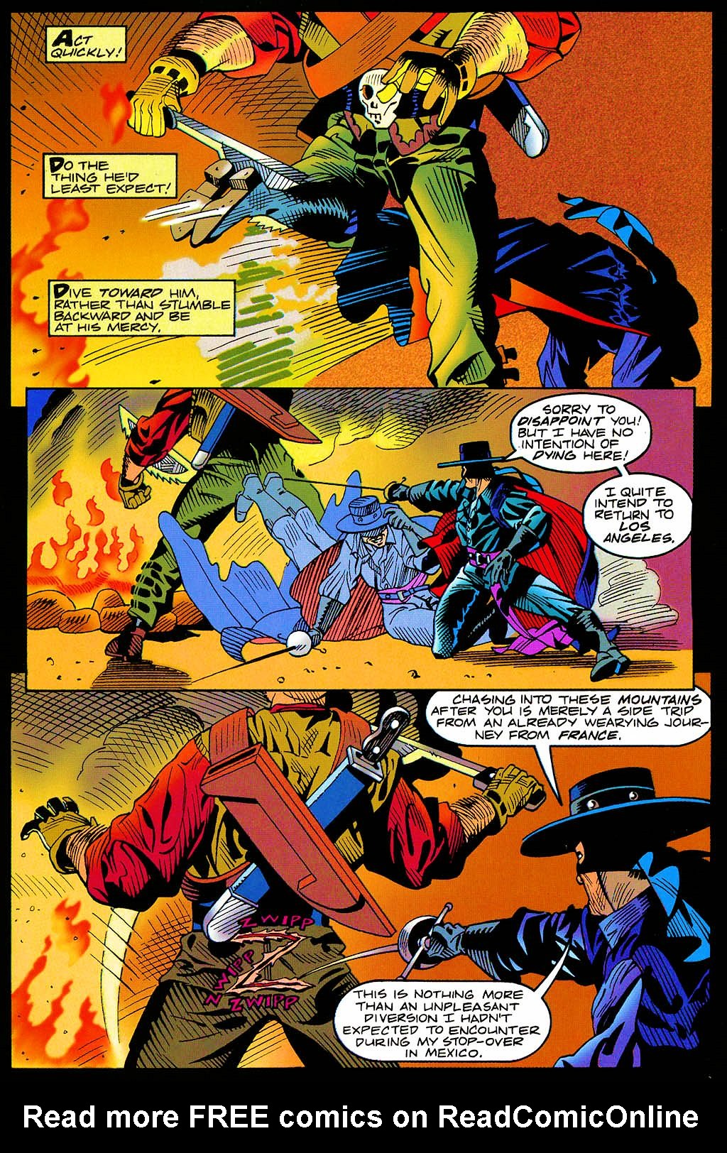 Read online Zorro (1993) comic -  Issue #1 - 13