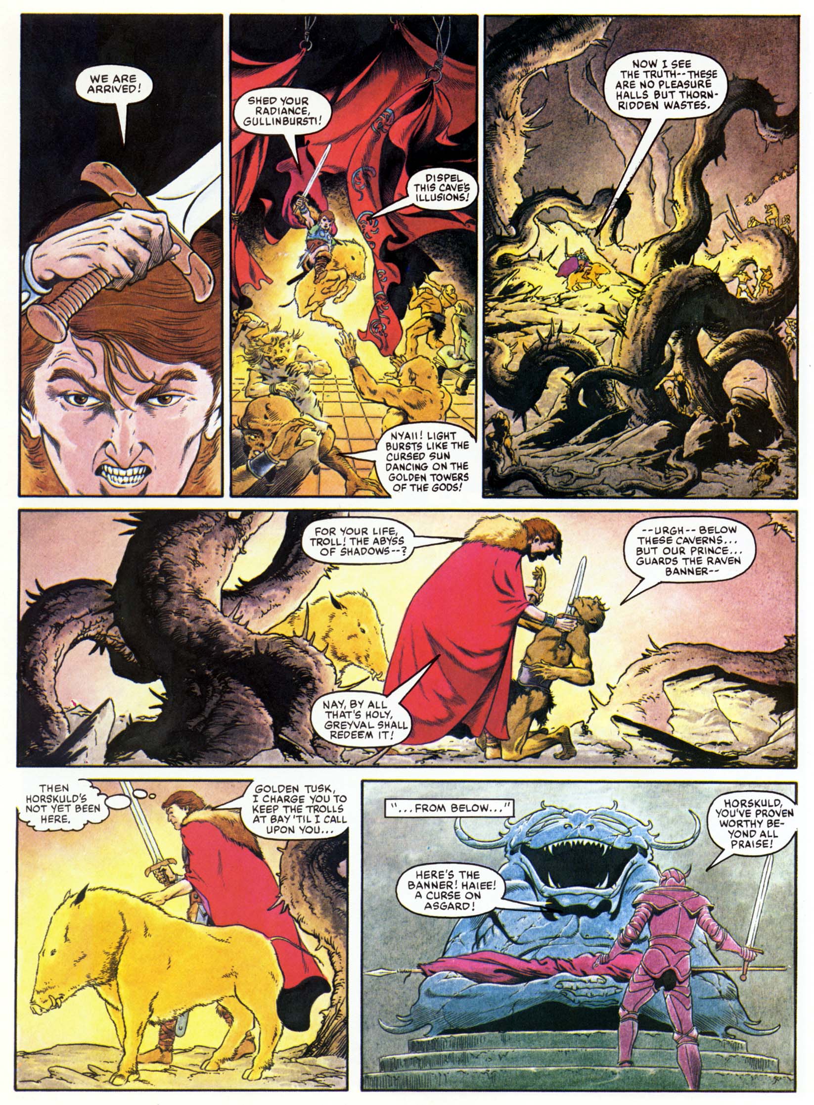 Read online Marvel Graphic Novel comic -  Issue #15 - The Raven Banner - 56