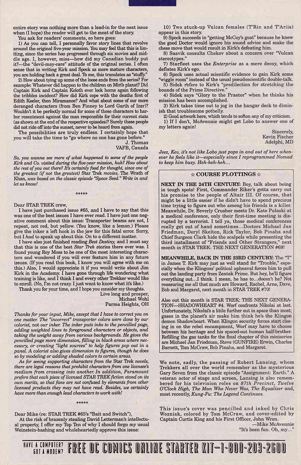 Read online Star Trek (1989) comic -  Issue #69 - 27