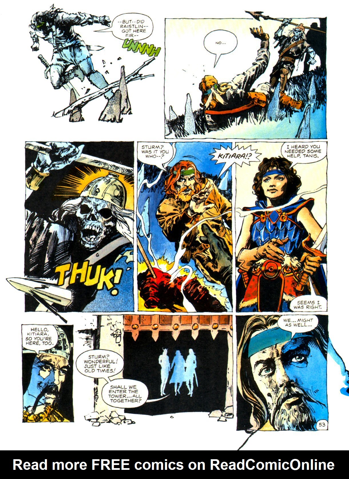 Read online Dragonlance Saga comic -  Issue #3 - 56