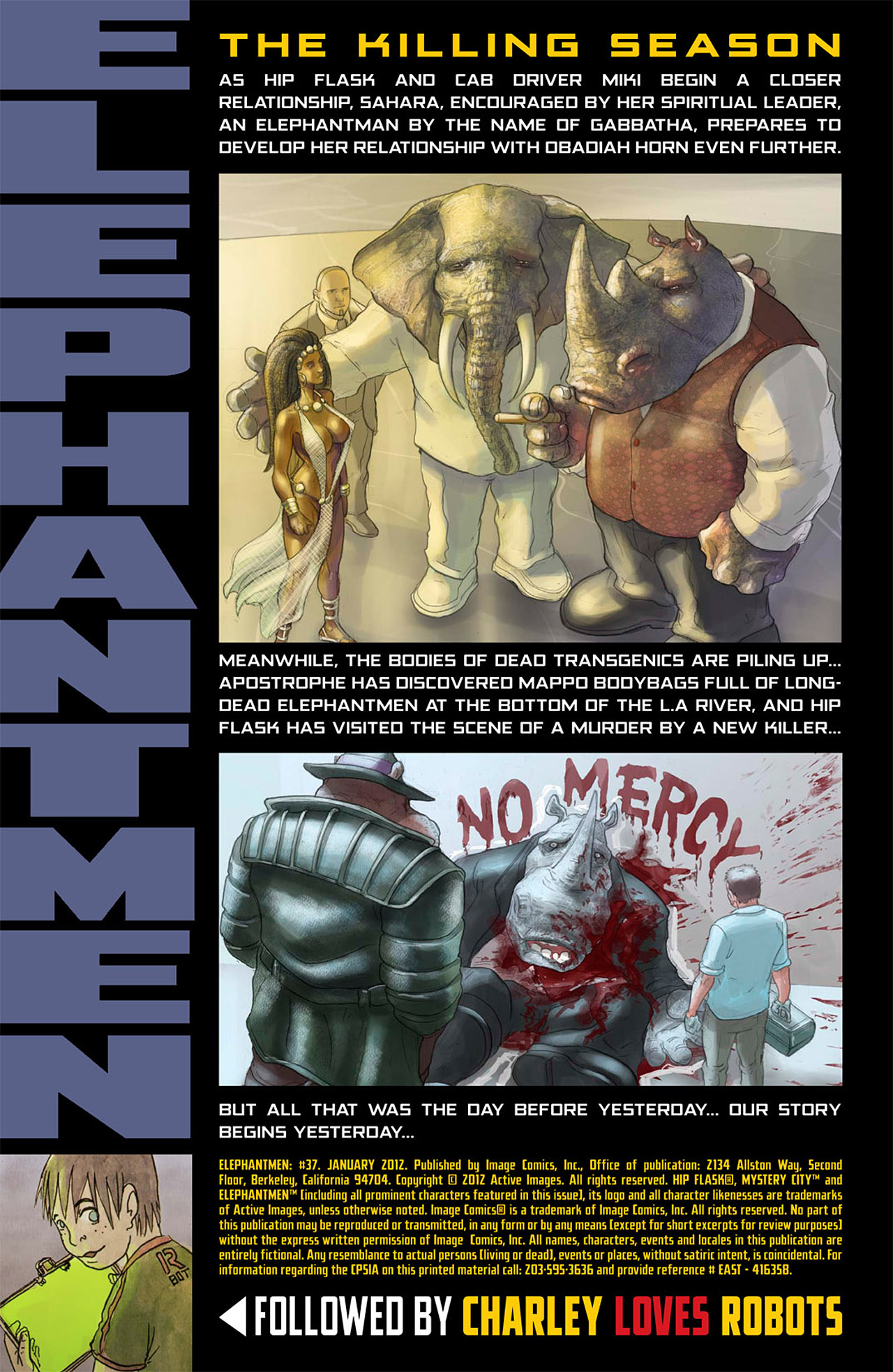 Read online Elephantmen comic -  Issue #37 - 2