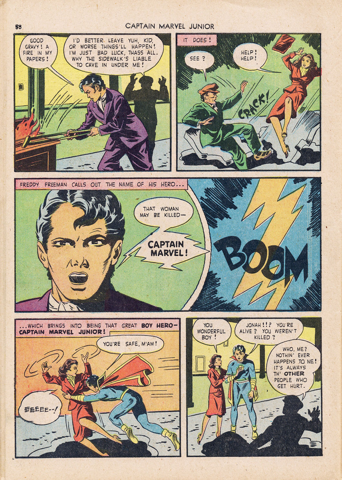 Read online Captain Marvel, Jr. comic -  Issue #6 - 56