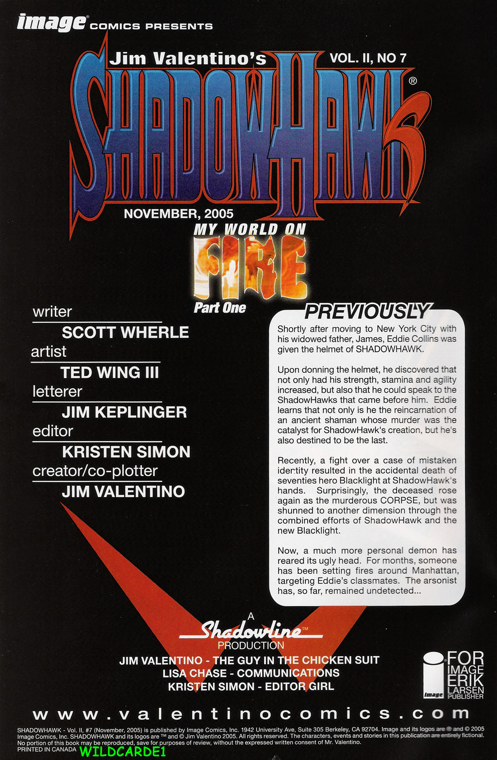 Read online ShadowHawk (2005) comic -  Issue #7 - 2