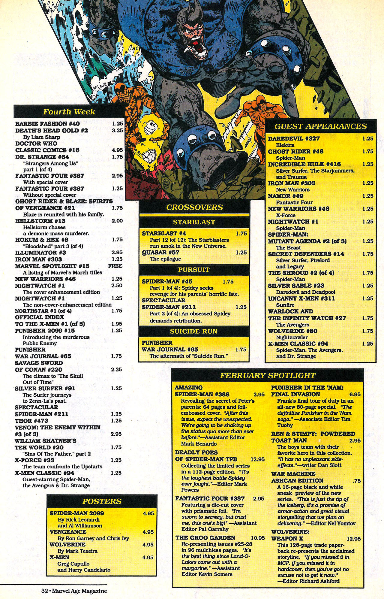 Read online Marvel Age comic -  Issue #134 - 32