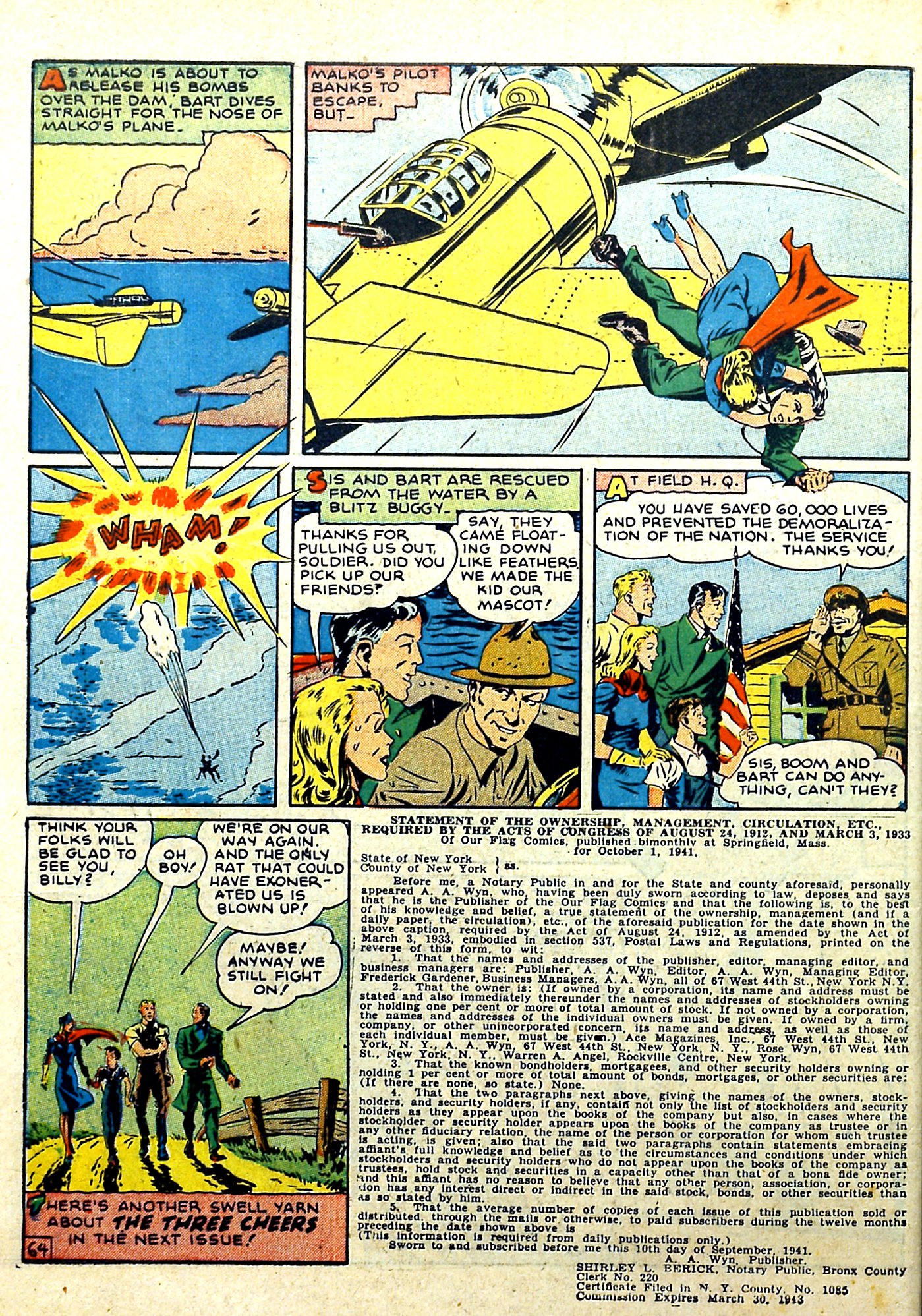 Read online Our Flag Comics comic -  Issue #3 - 65