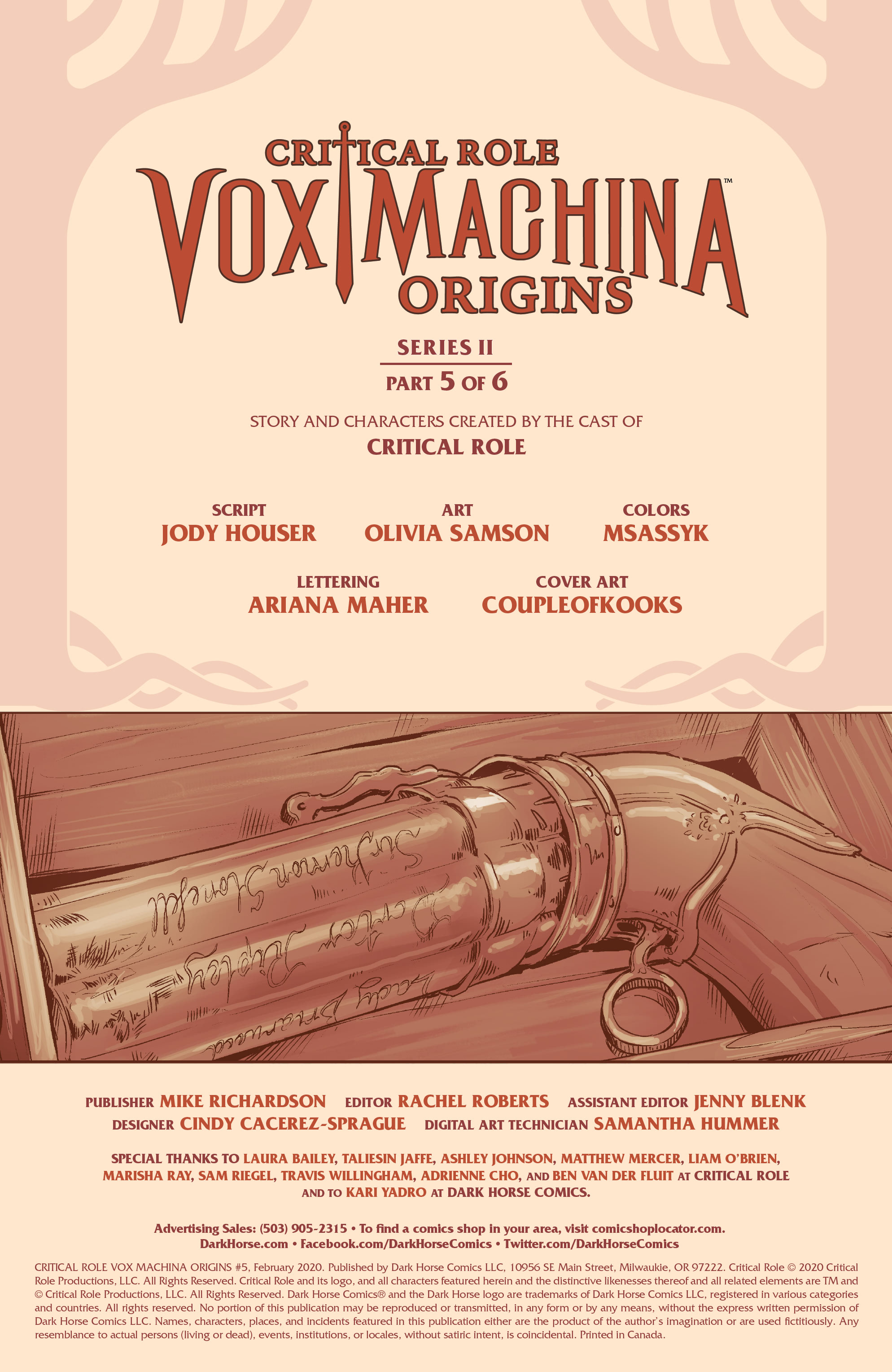 Read online Critical Role Vox Machina Origins comic -  Issue #5 - 2