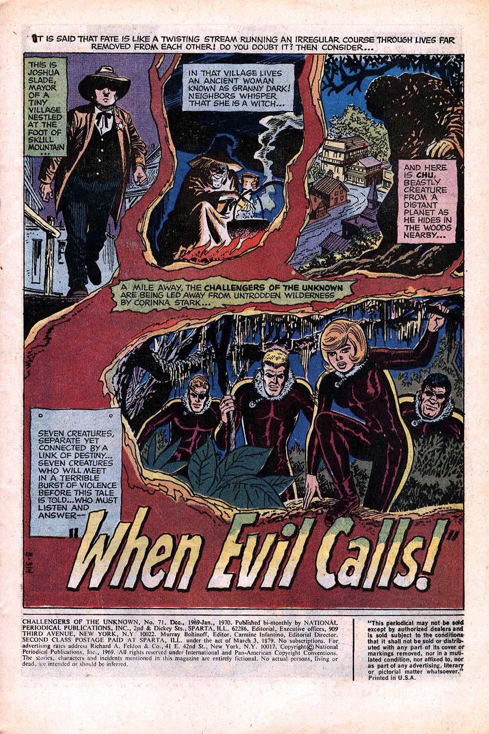 Read online Challengers of the Unknown (1958) comic -  Issue #71 - 2