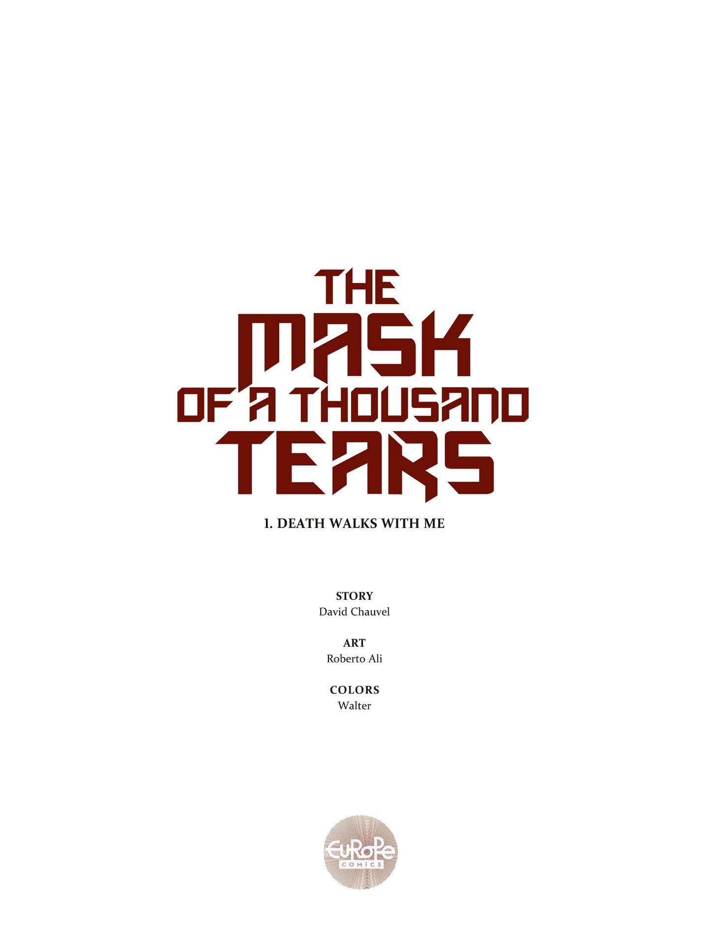 Read online The Mask Of A Thousand Tears comic -  Issue #1 - 2
