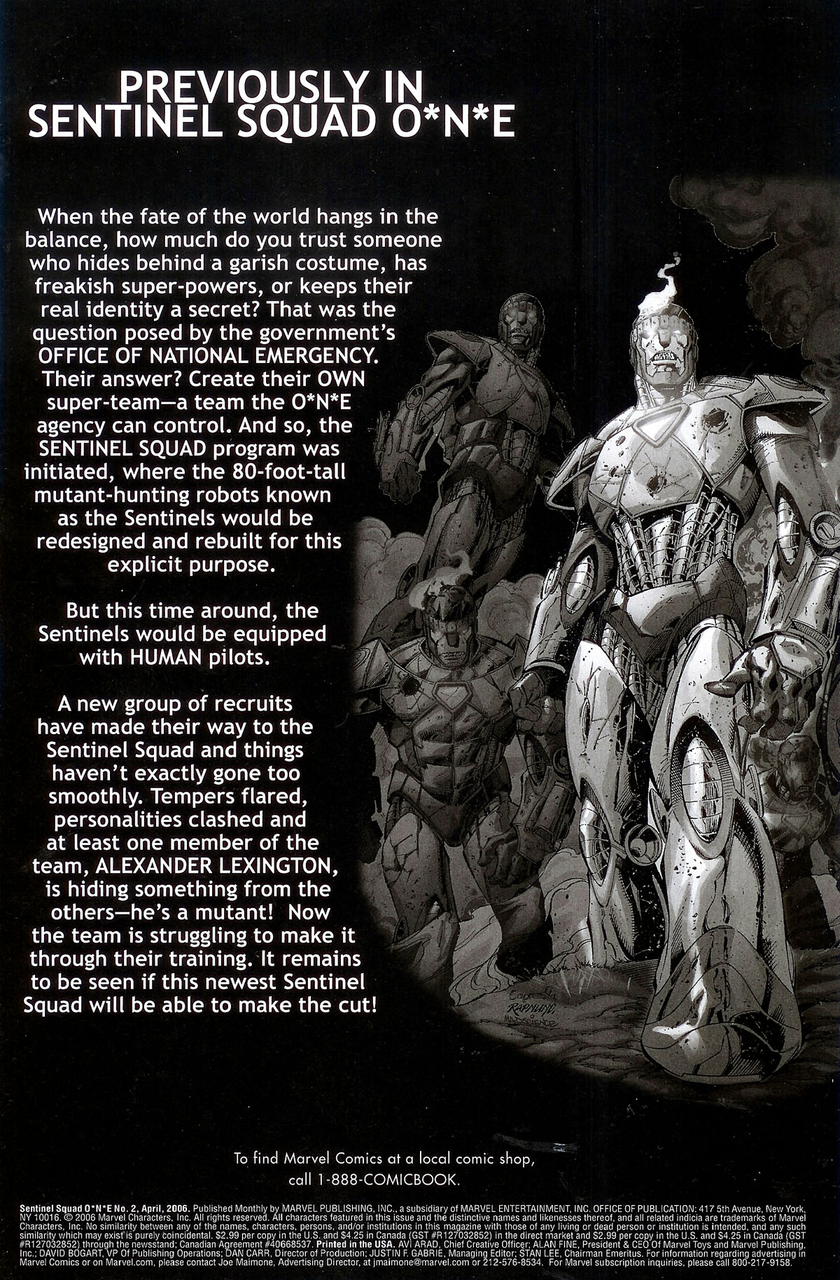 Read online Sentinel Squad O*N*E comic -  Issue #2 - 2