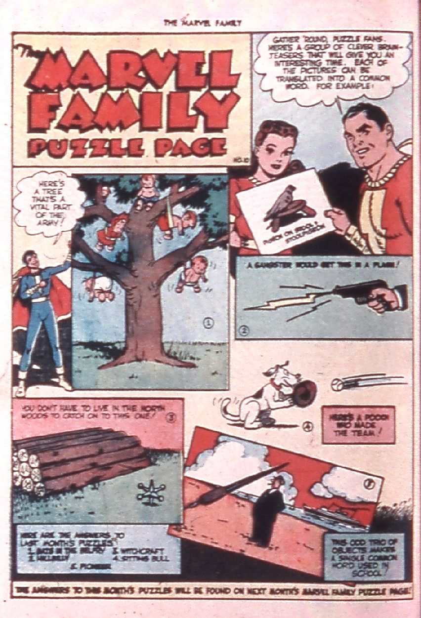 Read online The Marvel Family comic -  Issue #30 - 38