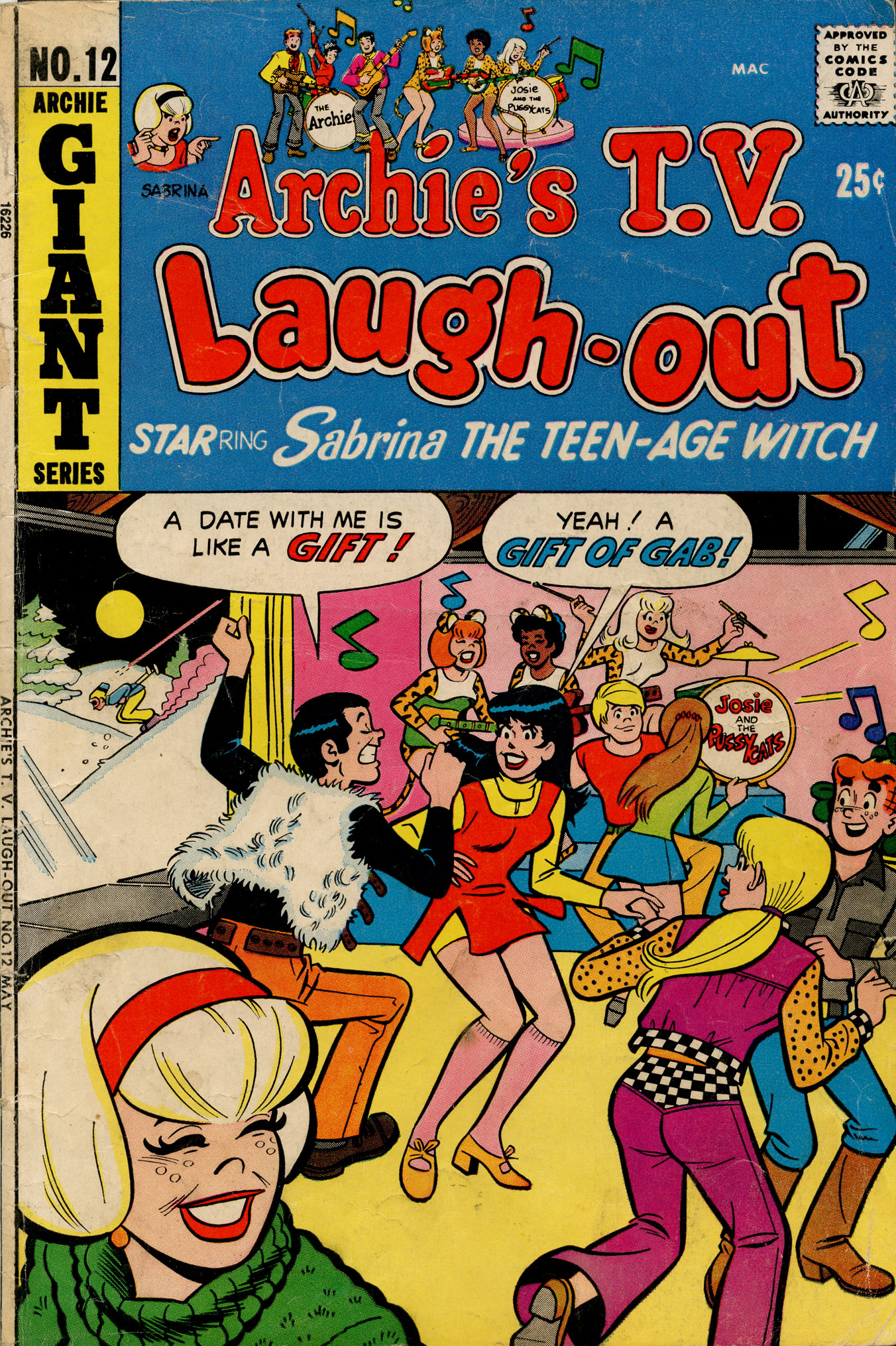 Read online Archie's TV Laugh-Out comic -  Issue #12 - 1