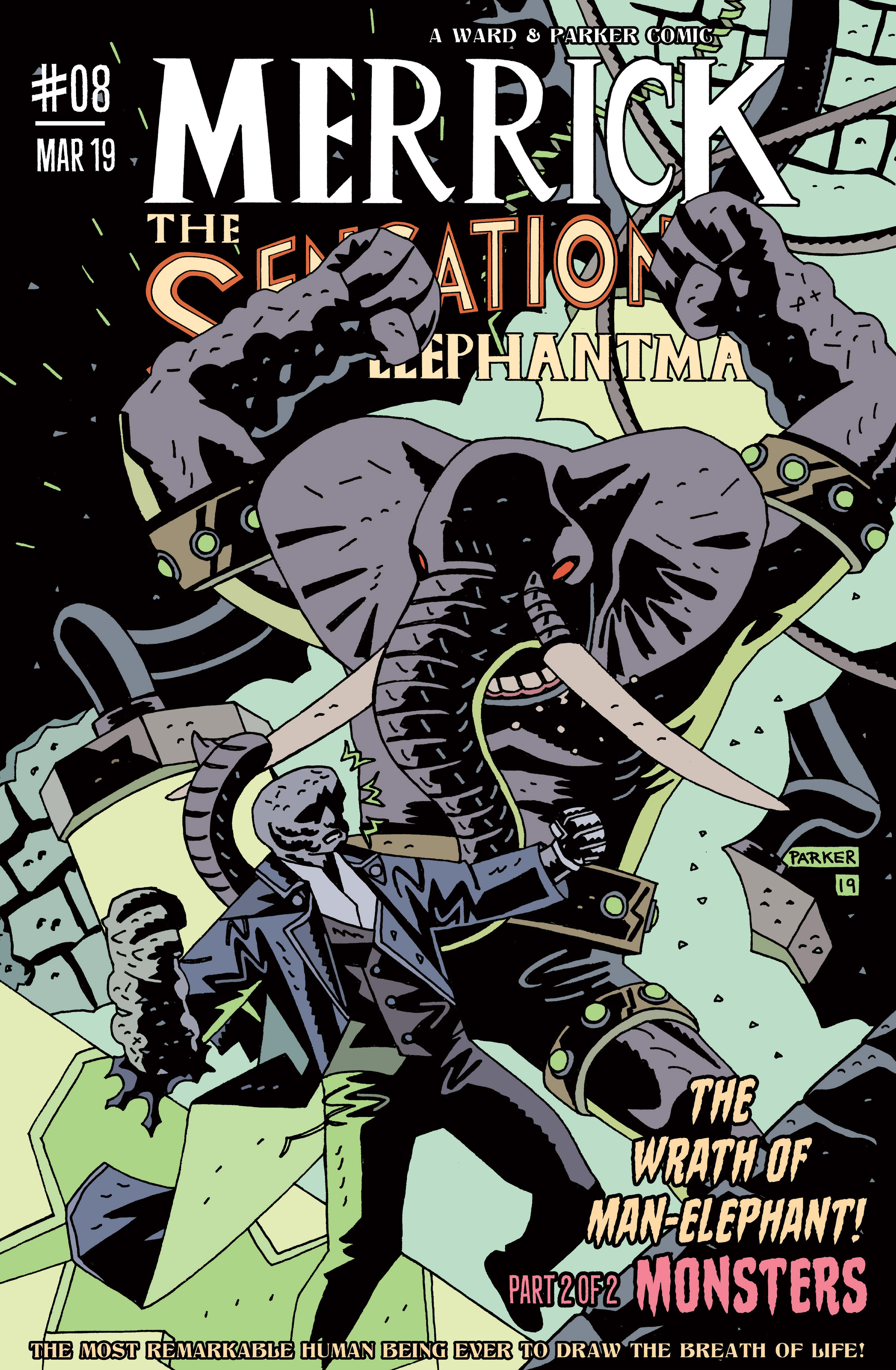 Read online Merrick: The Sensational Elephantman comic -  Issue #8 - 1