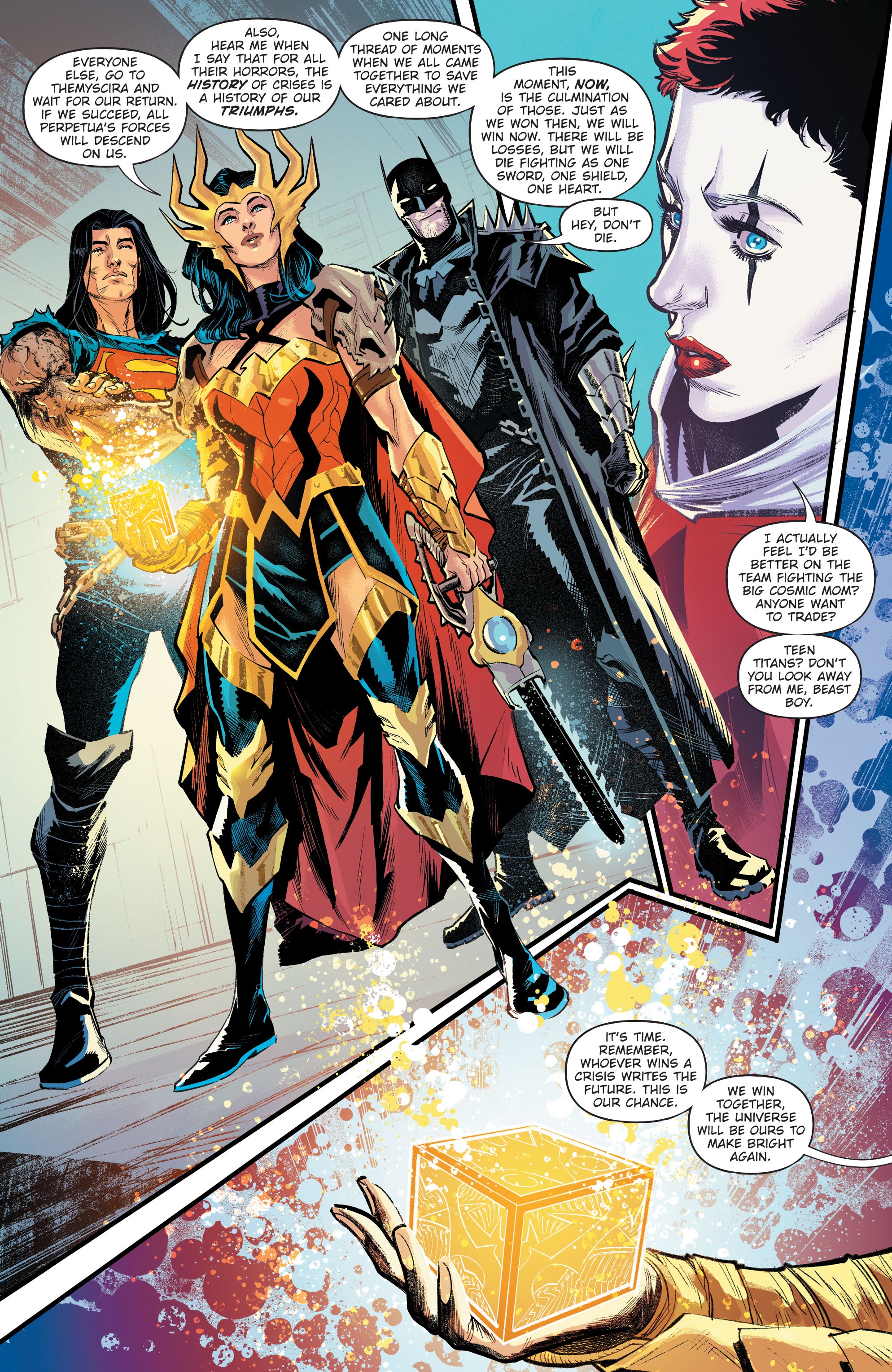 Read online Dark Nights: Death Metal comic -  Issue # _Trinity Crisis - 8