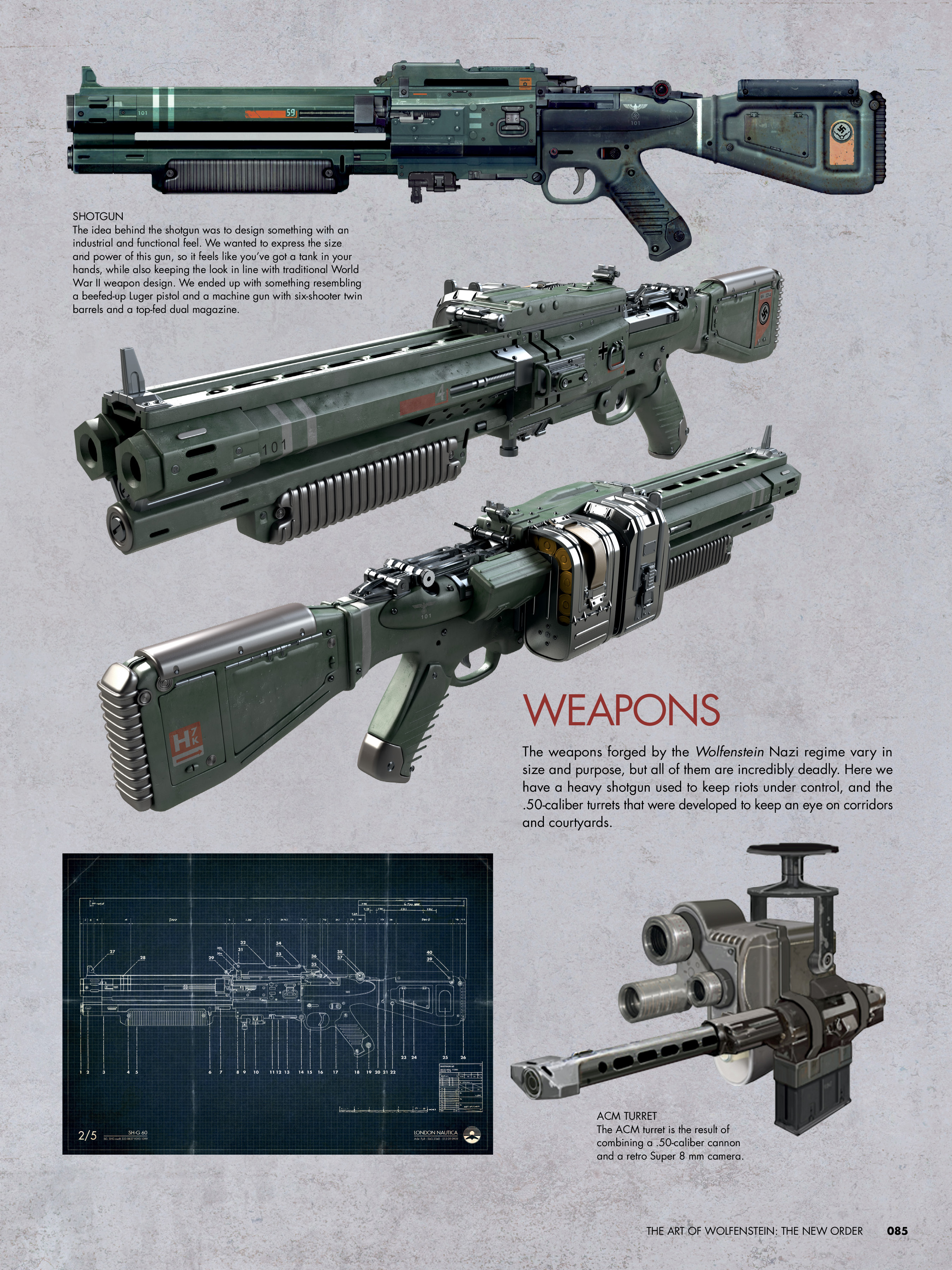 Read online The Art of Wolfenstein: The New Order comic -  Issue # TPB (Part 1) - 80