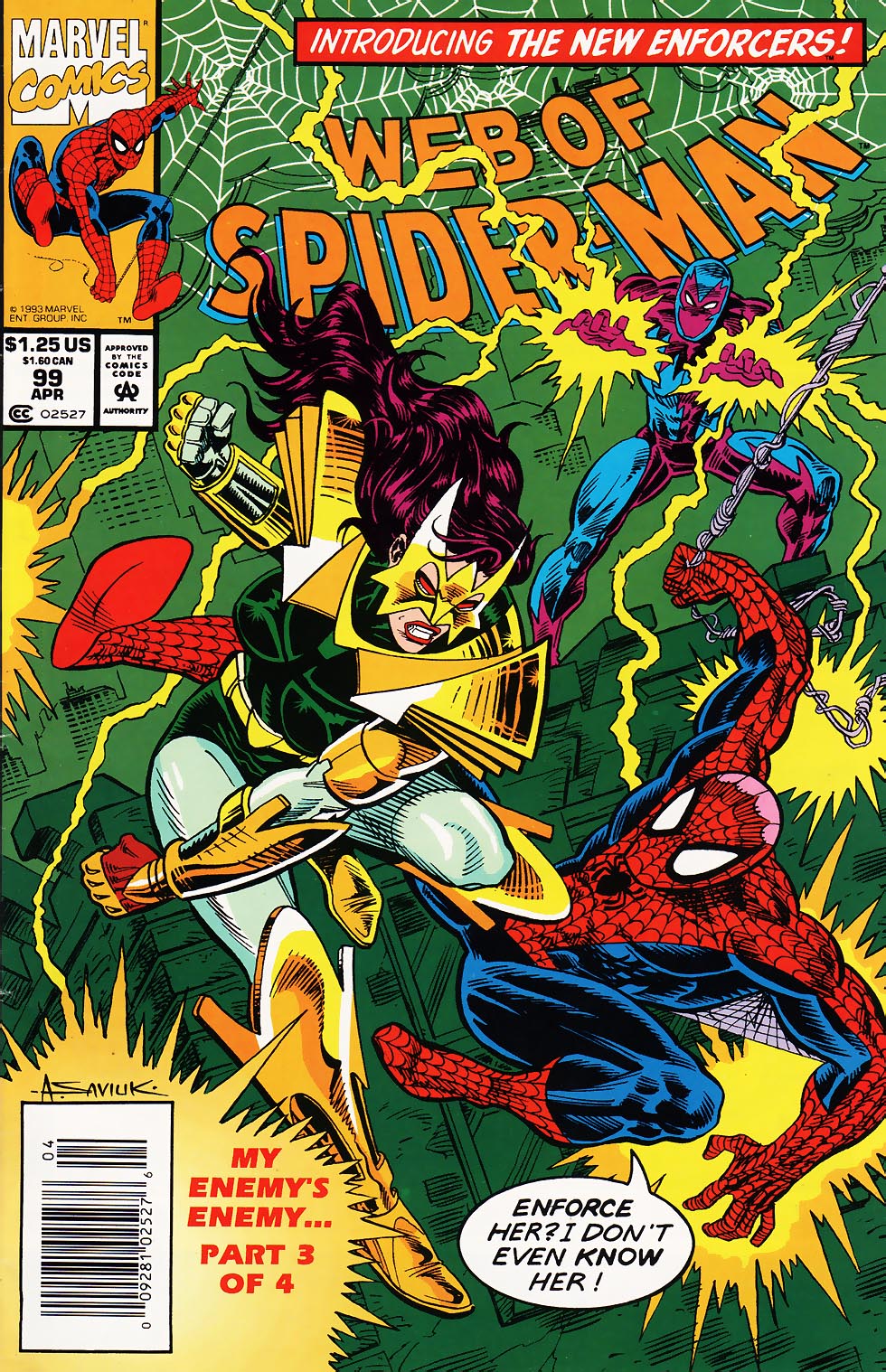Read online Web of Spider-Man (1985) comic -  Issue #99 - 1