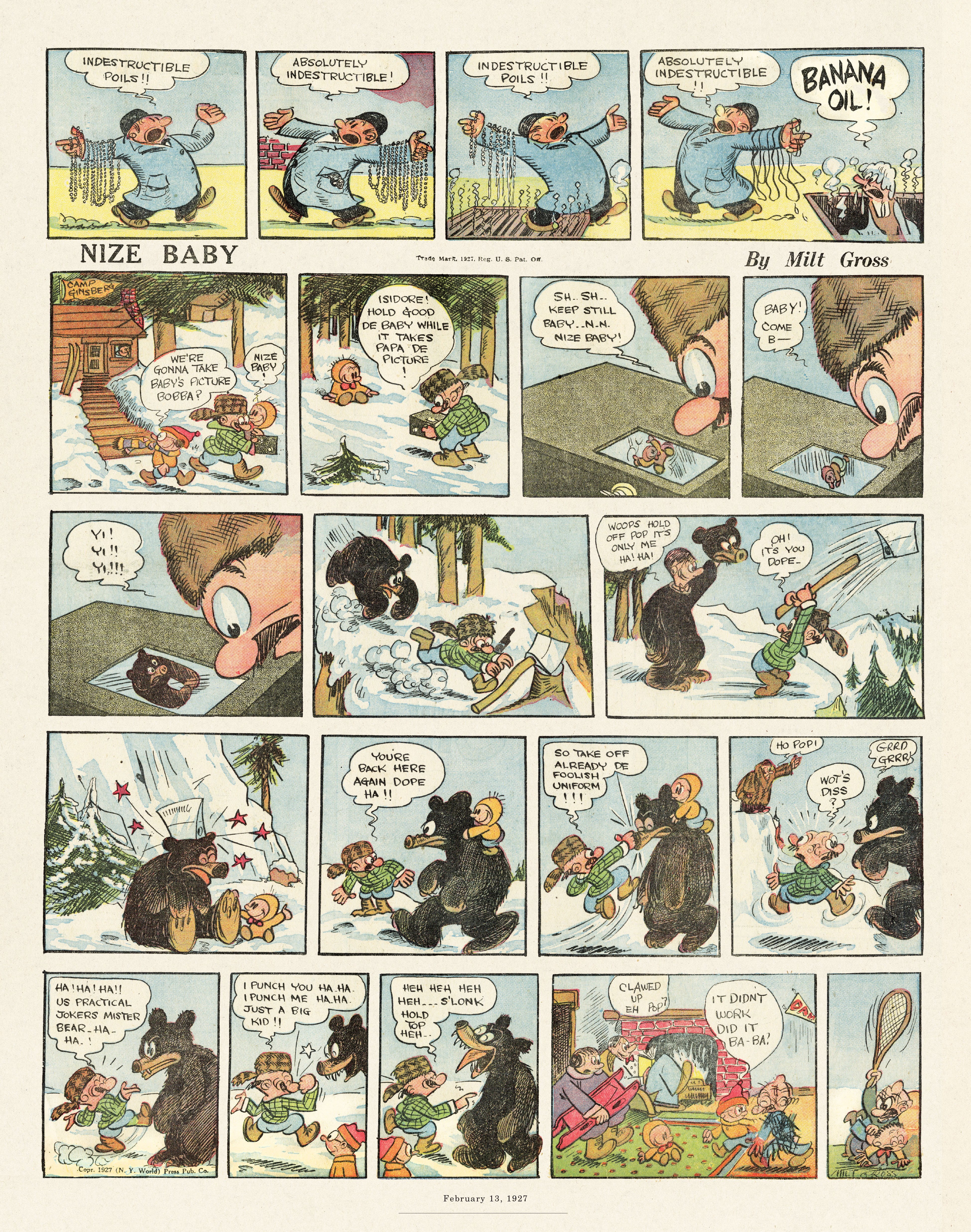 Read online Gross Exaggerations: The Meshuga Comic Strips of Milt Gross comic -  Issue # TPB - 34