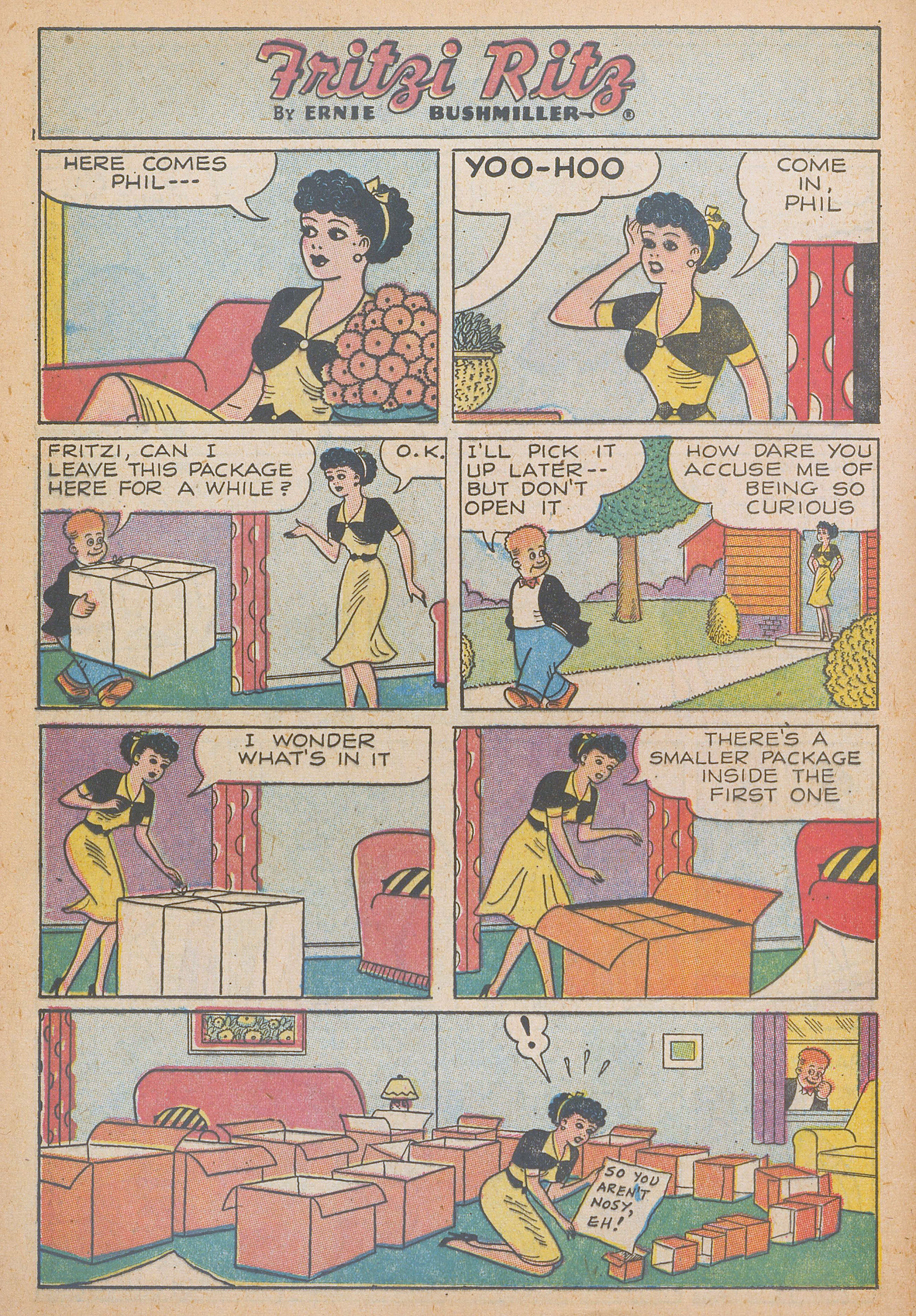 Read online Fritzi Ritz (1953) comic -  Issue #54 - 12