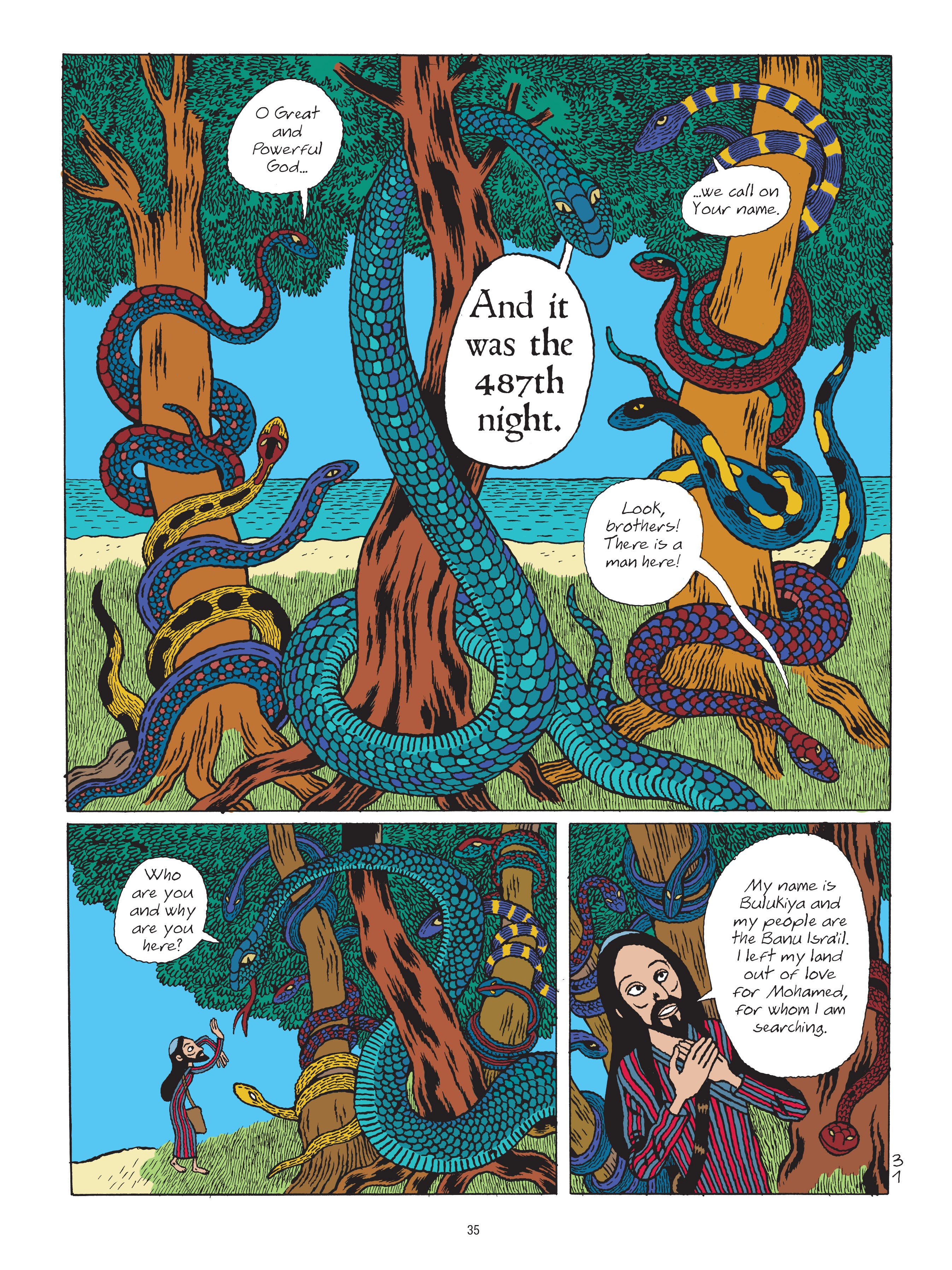 Read online A Tale of a Thousand and One Nights: HASIB & the Queen of Serpents comic -  Issue # TPB - 35