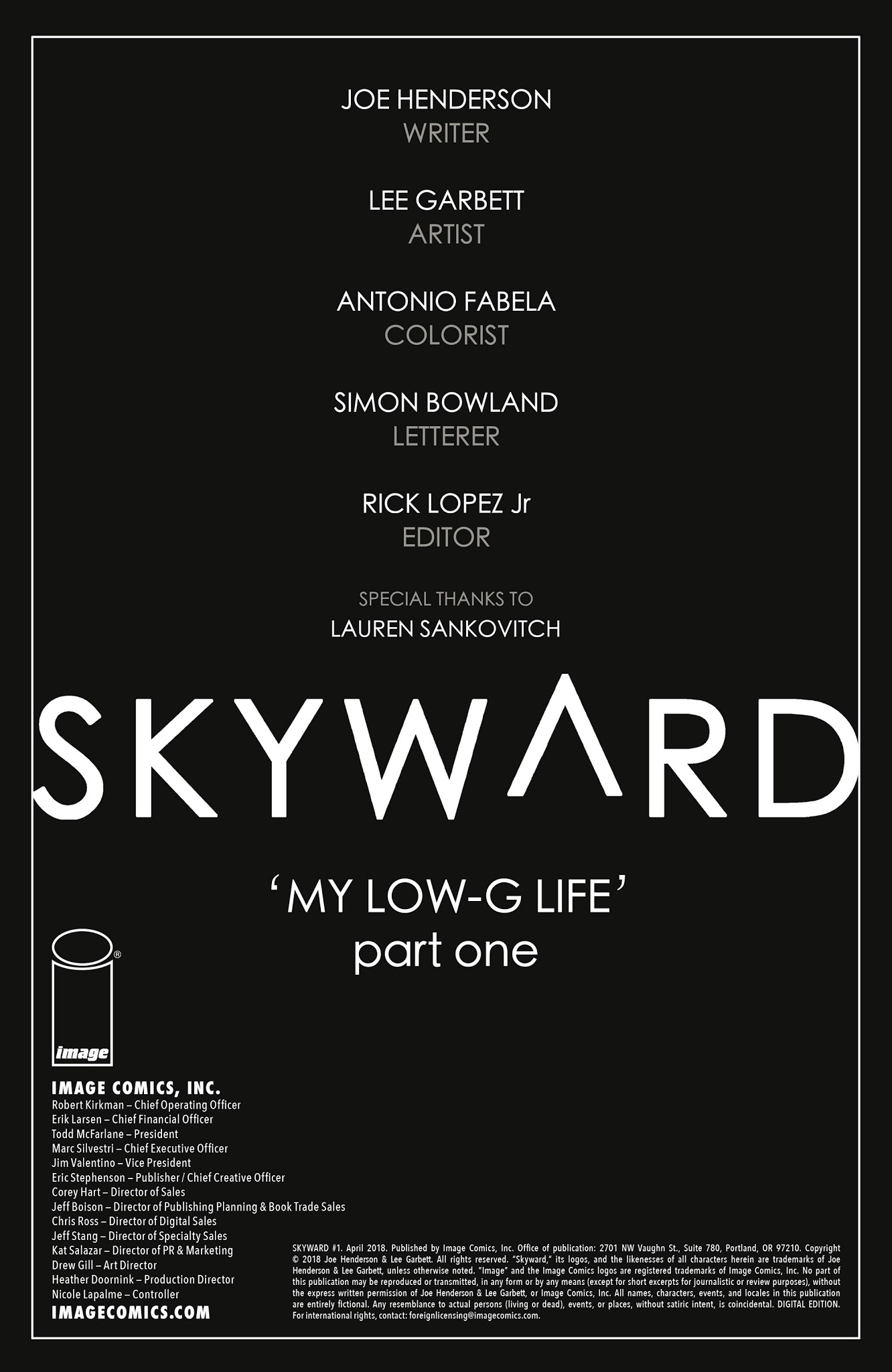 Read online Skyward (2018) comic -  Issue #1 - 2