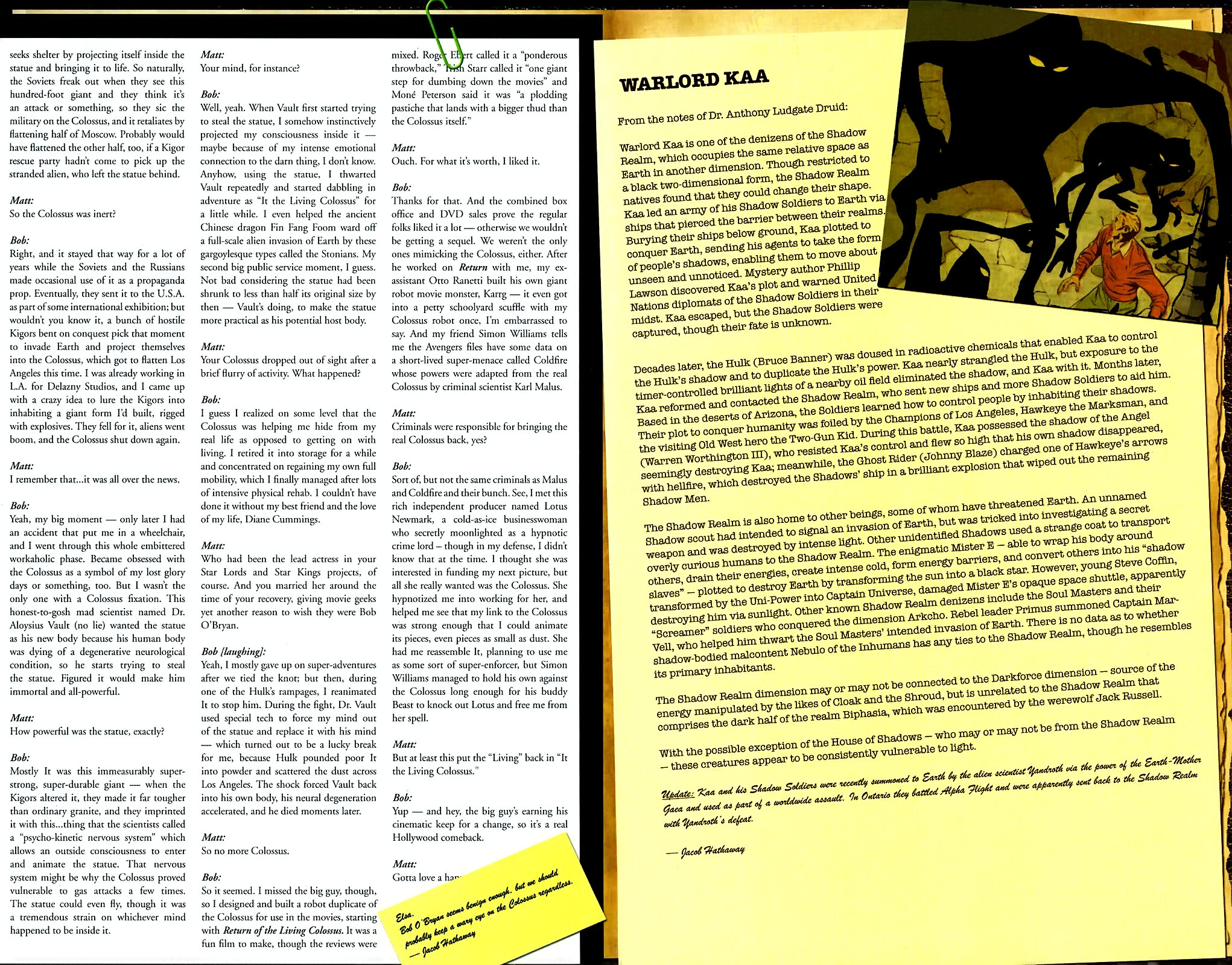 Read online Marvel Monsters: From the Files of Ulysses Bloodstone (and the Monster Hunters) comic -  Issue # Full - 19