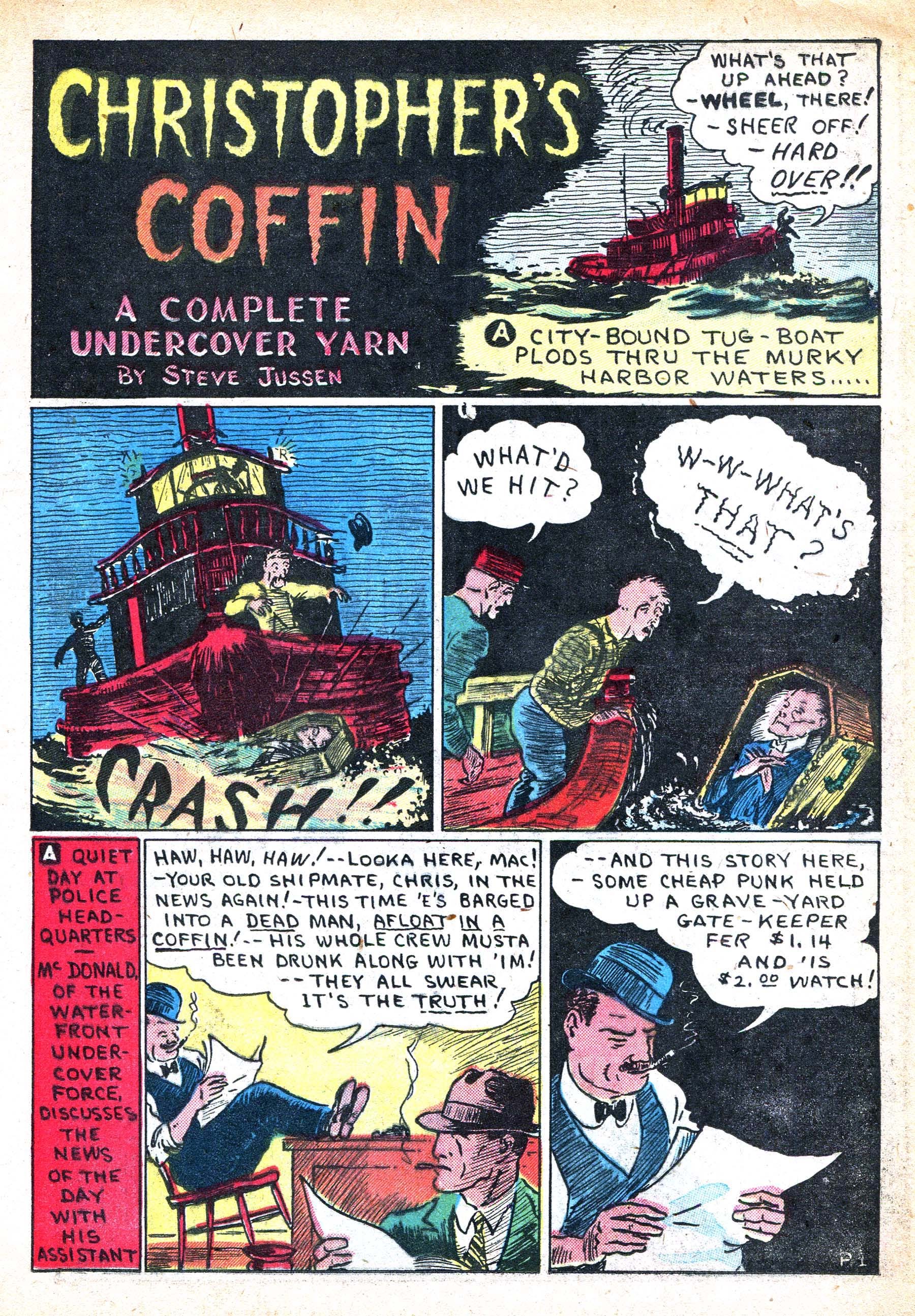 Read online Masked Marvel comic -  Issue #1 - 33