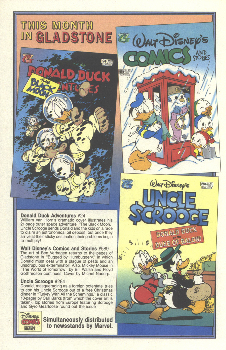 Read online Walt Disney's Donald Duck Adventures (1987) comic -  Issue #24 - 26