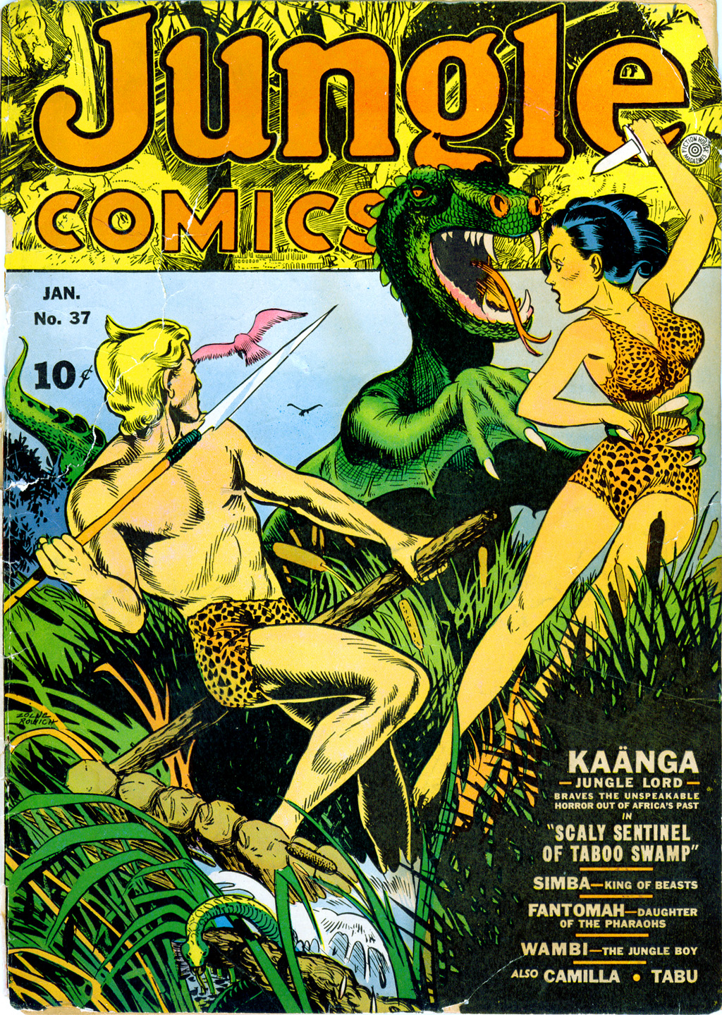 Read online Jungle Comics comic -  Issue #37 - 1