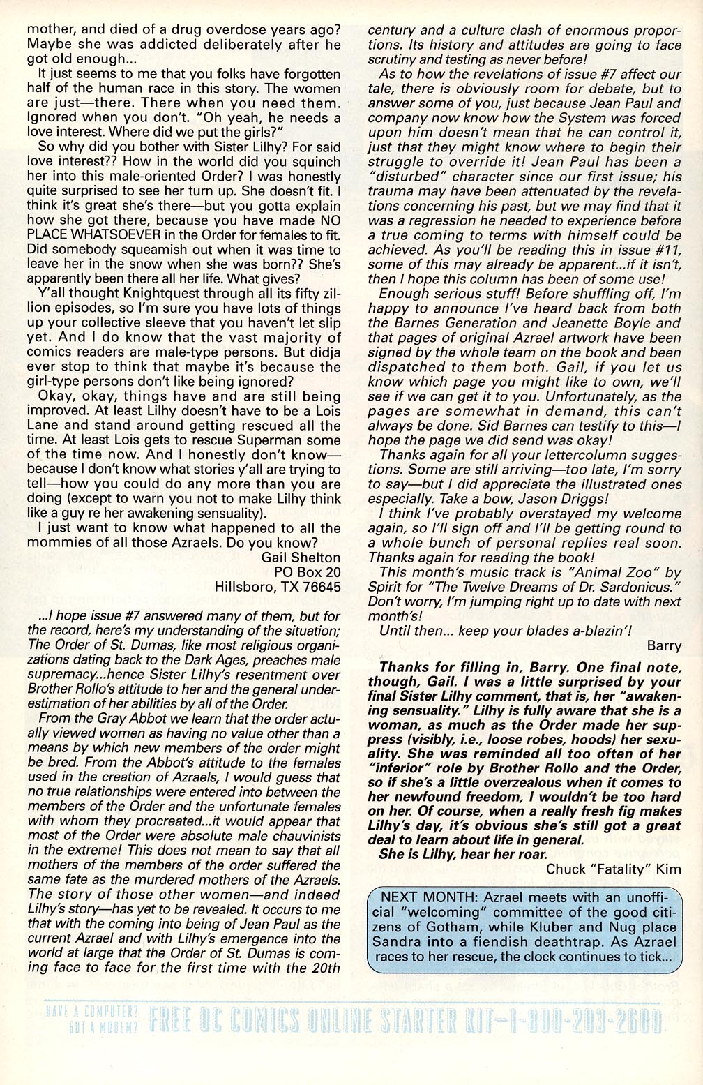 Read online Azrael (1995) comic -  Issue #11 - 24