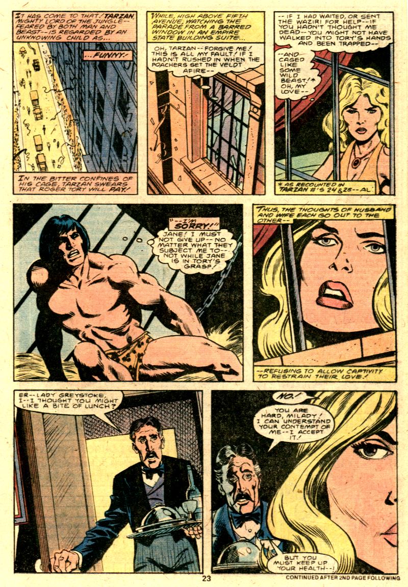 Read online Tarzan (1977) comic -  Issue #26 - 14