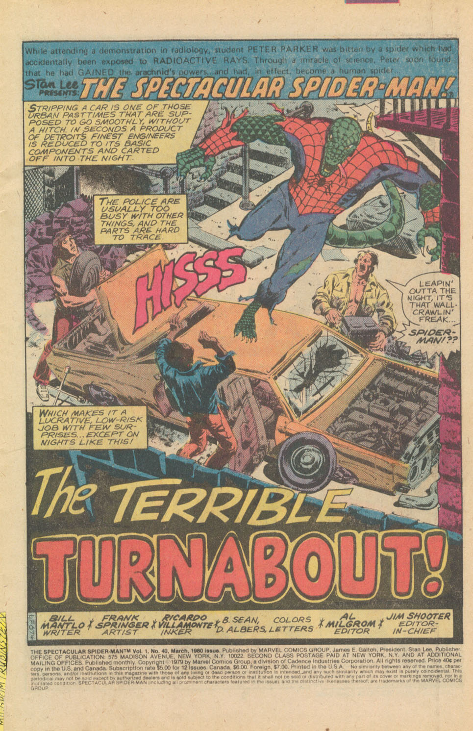 Read online The Spectacular Spider-Man (1976) comic -  Issue #40 - 2