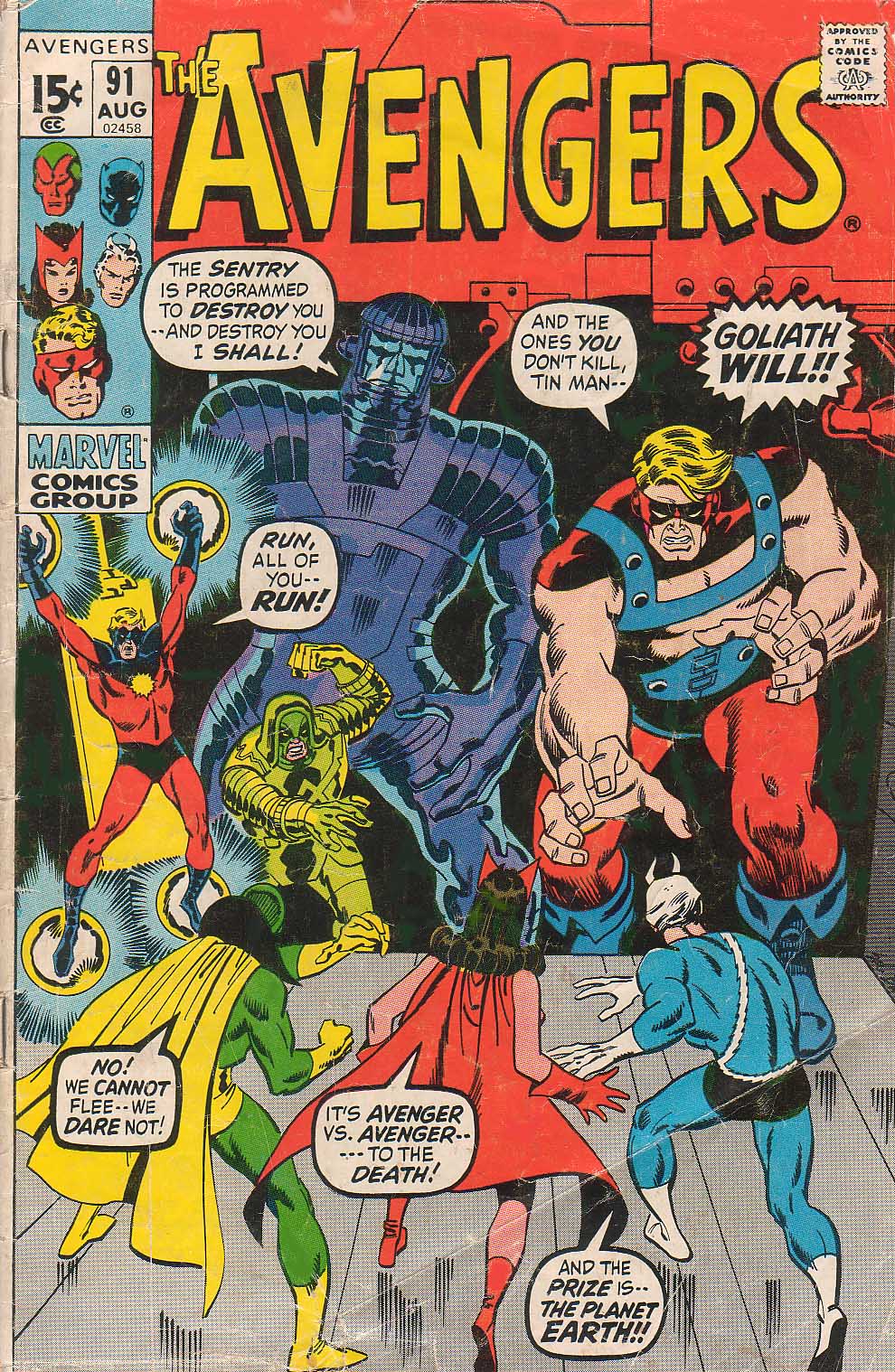 Read online The Avengers (1963) comic -  Issue #91 - 1