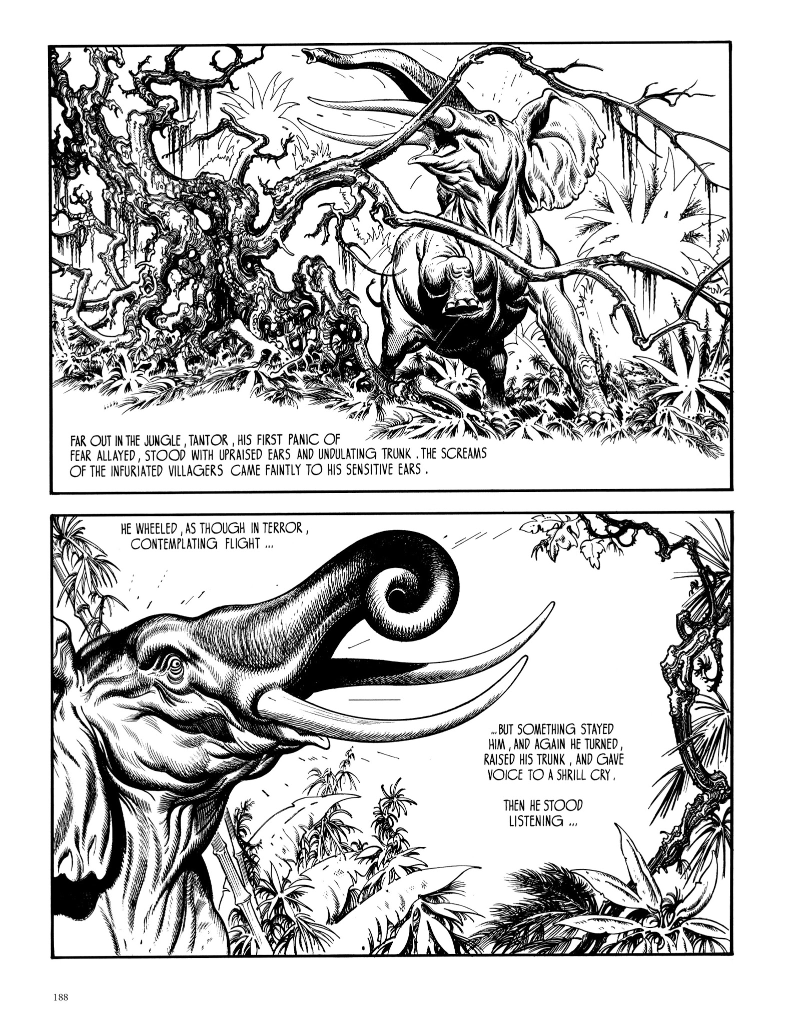 Read online Edgar Rice Burroughs' Tarzan: Burne Hogarth's Lord of the Jungle comic -  Issue # TPB - 187