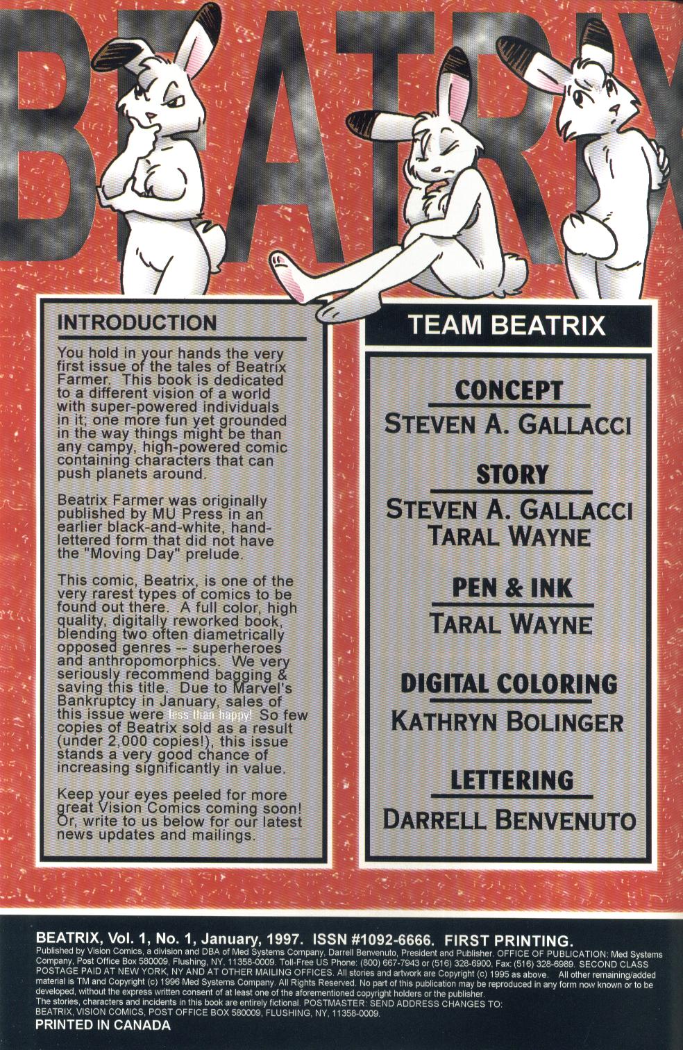 Read online Beatrix comic -  Issue #1 - 2
