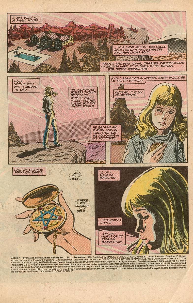 Read online Magik (Illyana and Storm Limited Series) comic -  Issue #1 - 2
