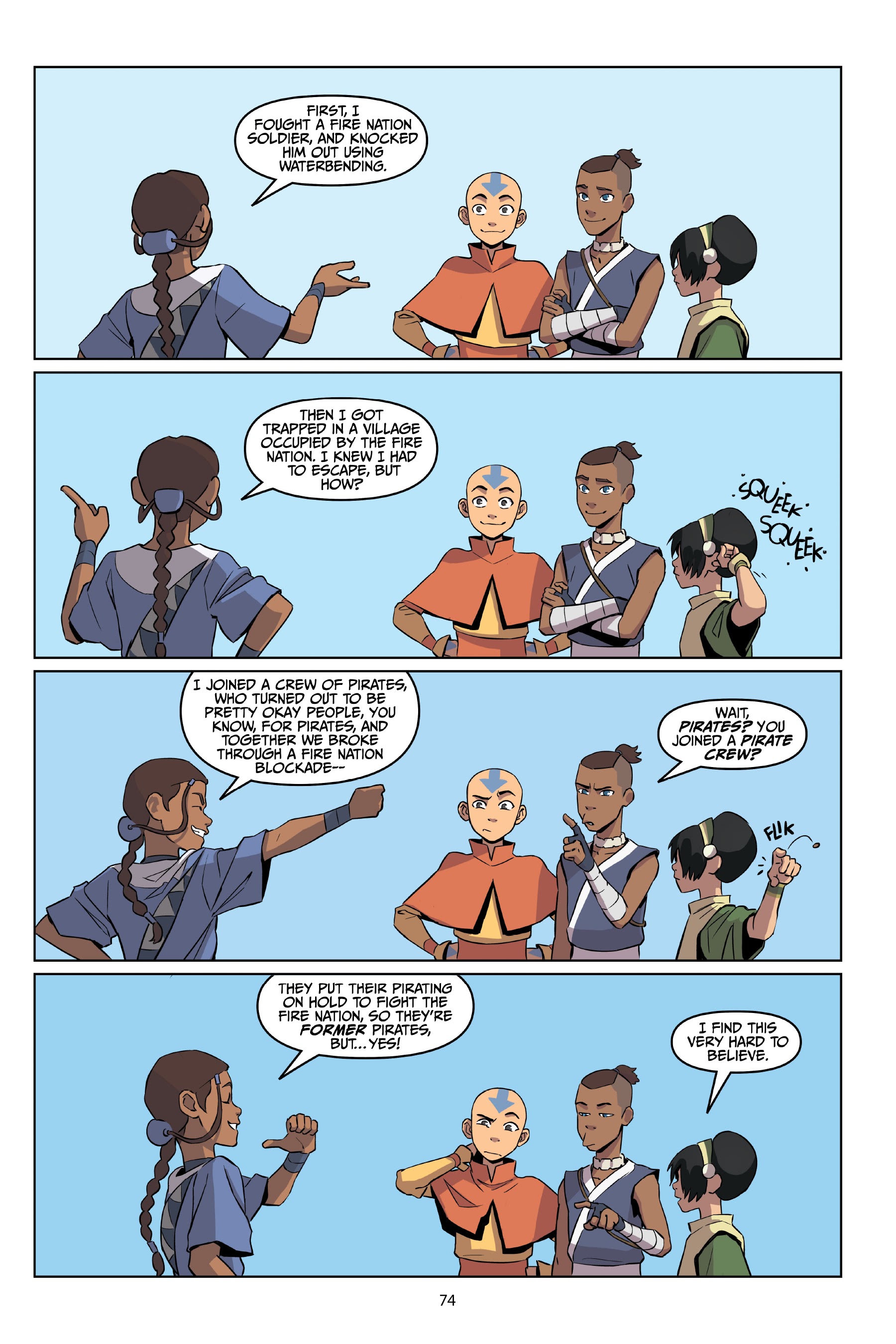 Read online Avatar: The Last Airbender—Katara and the Pirate's Silver comic -  Issue # TPB - 74