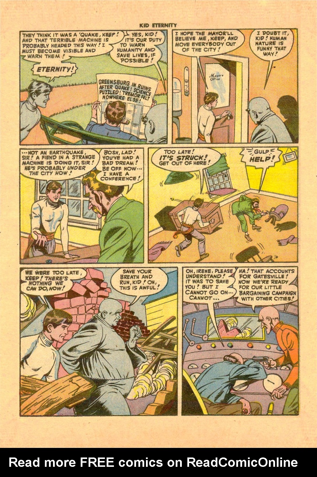 Read online Kid Eternity (1946) comic -  Issue #8 - 8