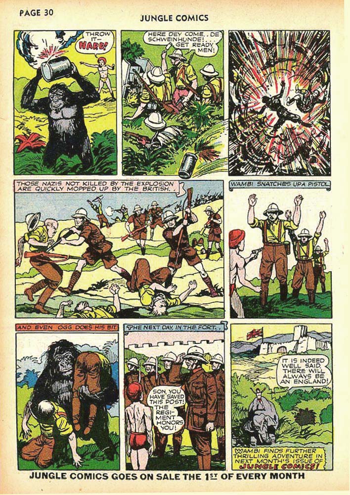 Read online Jungle Comics comic -  Issue #25 - 32