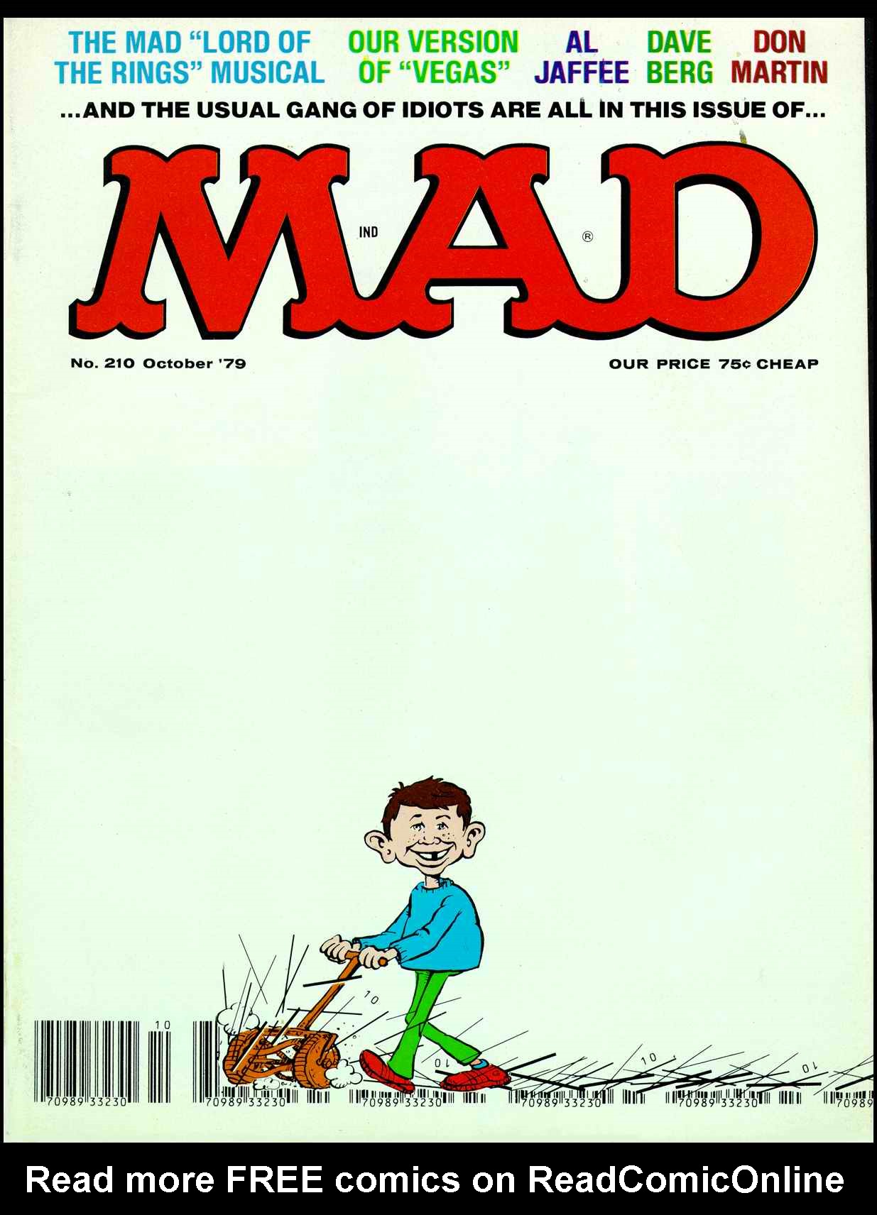 Read online MAD comic -  Issue #210 - 1