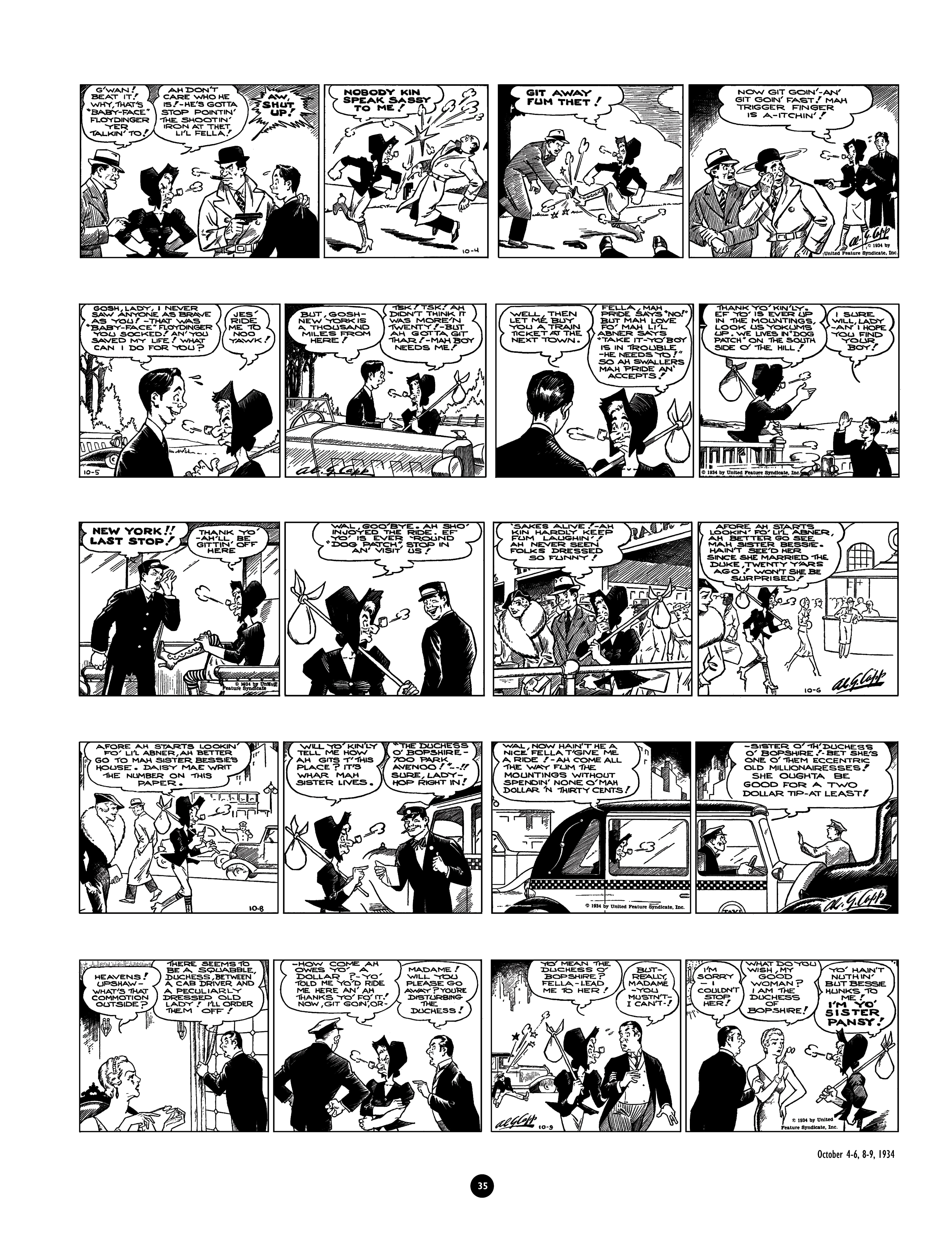 Read online Al Capp's Li'l Abner Complete Daily & Color Sunday Comics comic -  Issue # TPB 1 (Part 1) - 36