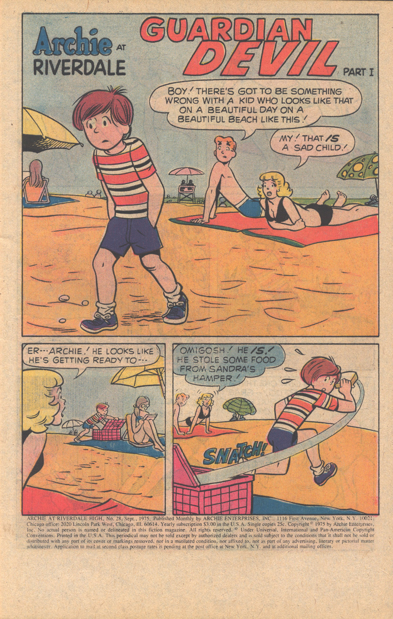 Read online Archie at Riverdale High (1972) comic -  Issue #28 - 3