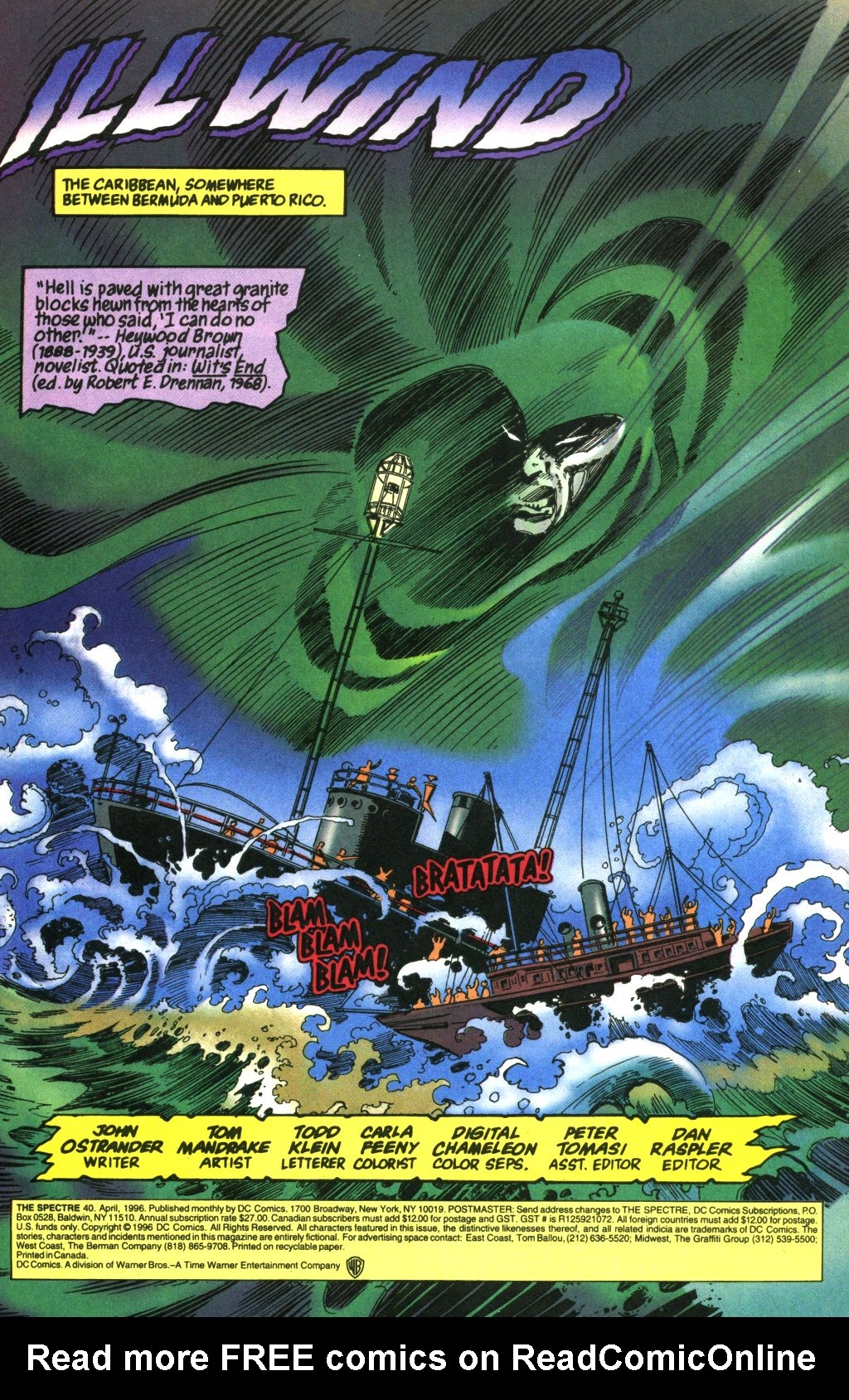 Read online The Spectre (1992) comic -  Issue #40 - 2