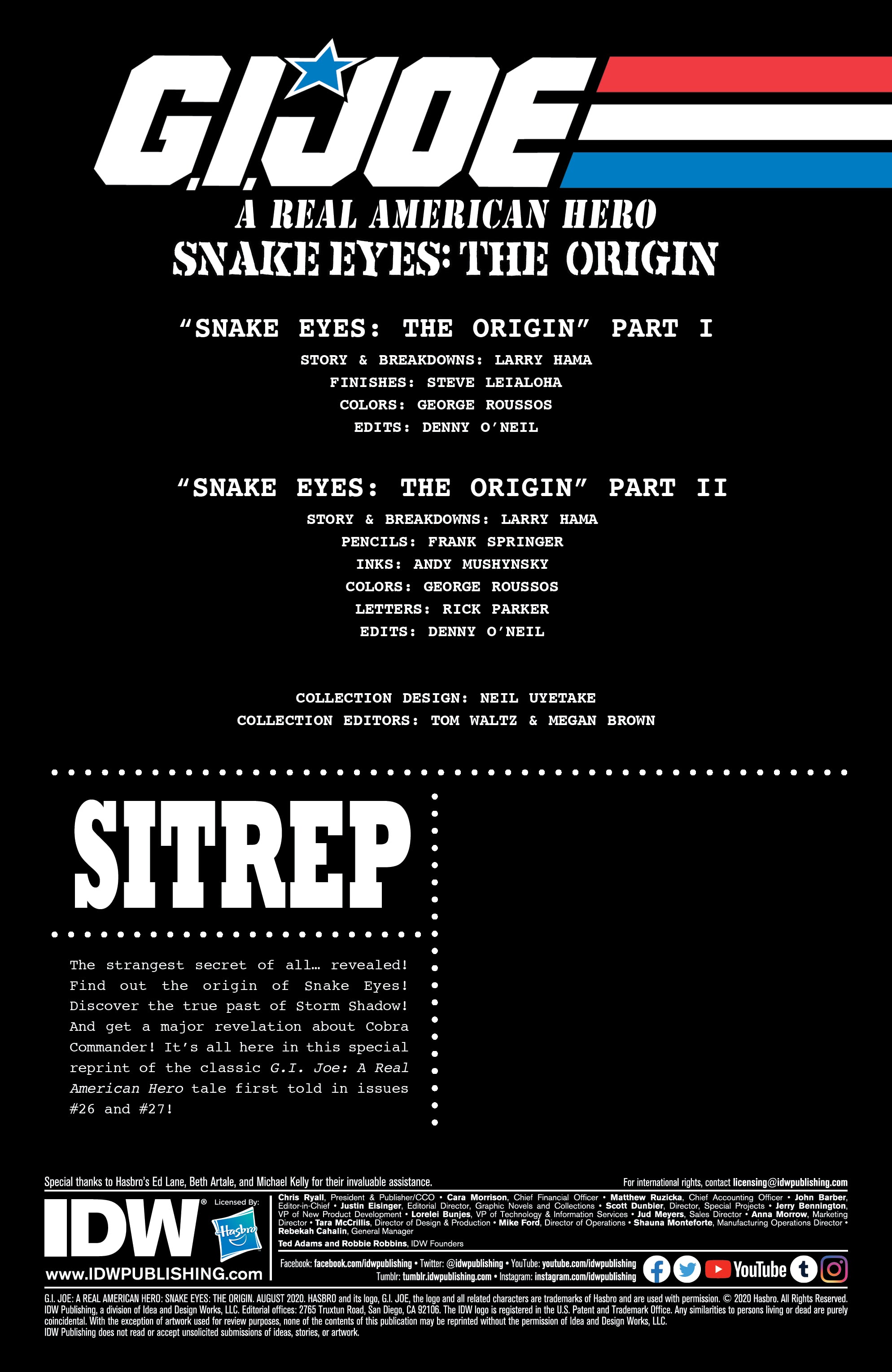 Read online G.I. Joe: A Real American Hero: Snake Eyes: The Origin comic -  Issue # Full - 2