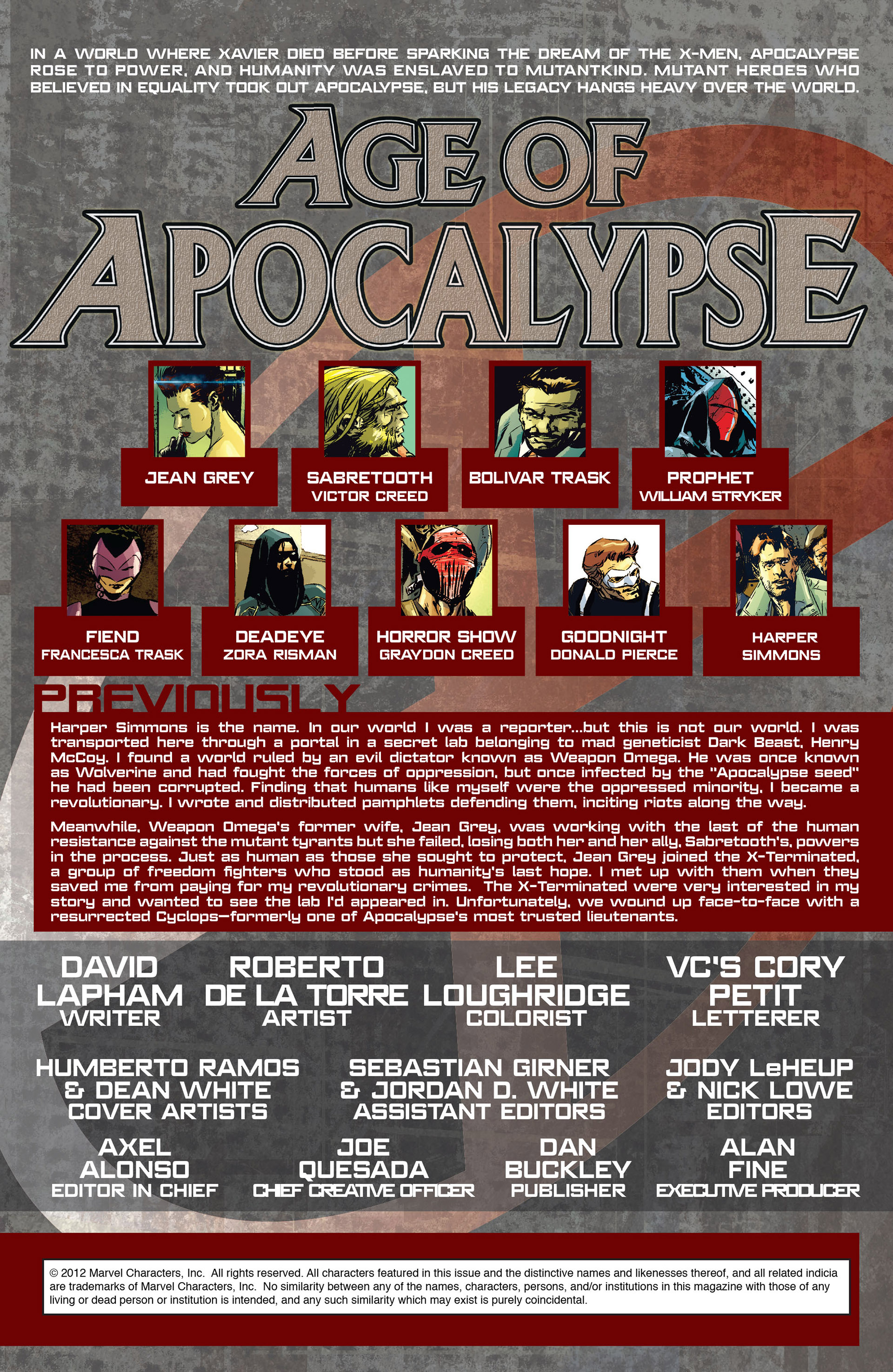 Read online Age of Apocalypse (2012) comic -  Issue #2 - 2