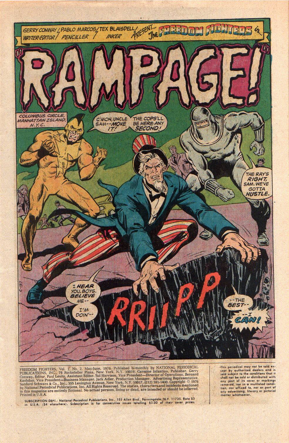 Read online Freedom Fighters (1976) comic -  Issue #2 - 3