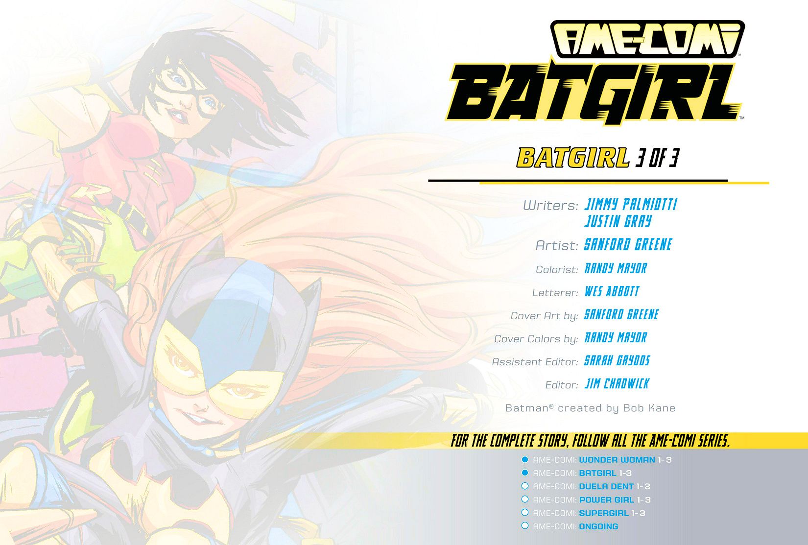 Read online Ame-Comi: Batgirl comic -  Issue #3 - 2