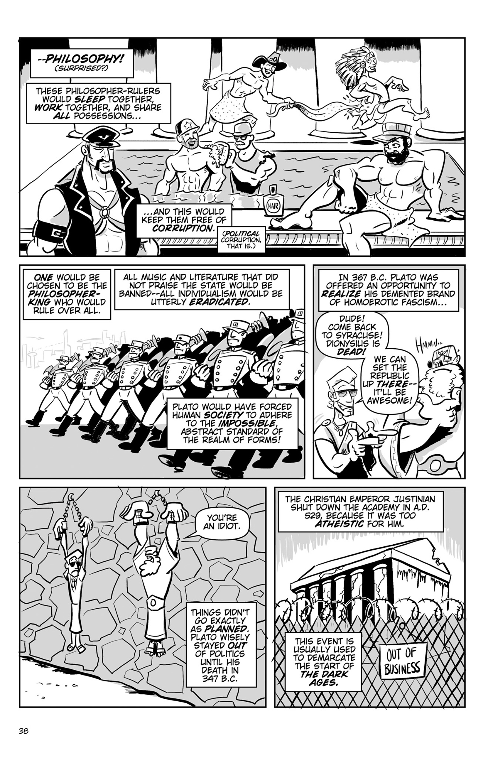 Read online Action Philosophers! comic -  Issue #Action Philosophers! TPB (Part 1) - 38