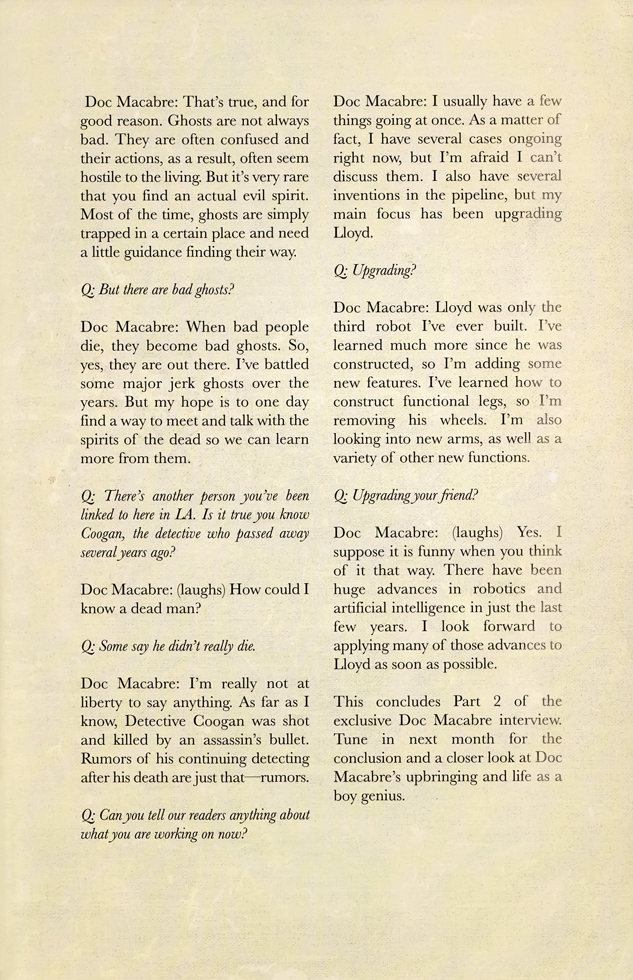 Read online Doc Macabre comic -  Issue #2 - 22