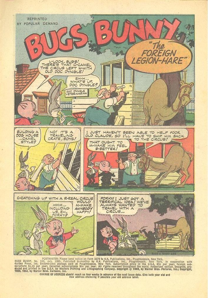 Read online Bugs Bunny comic -  Issue #100 - 3